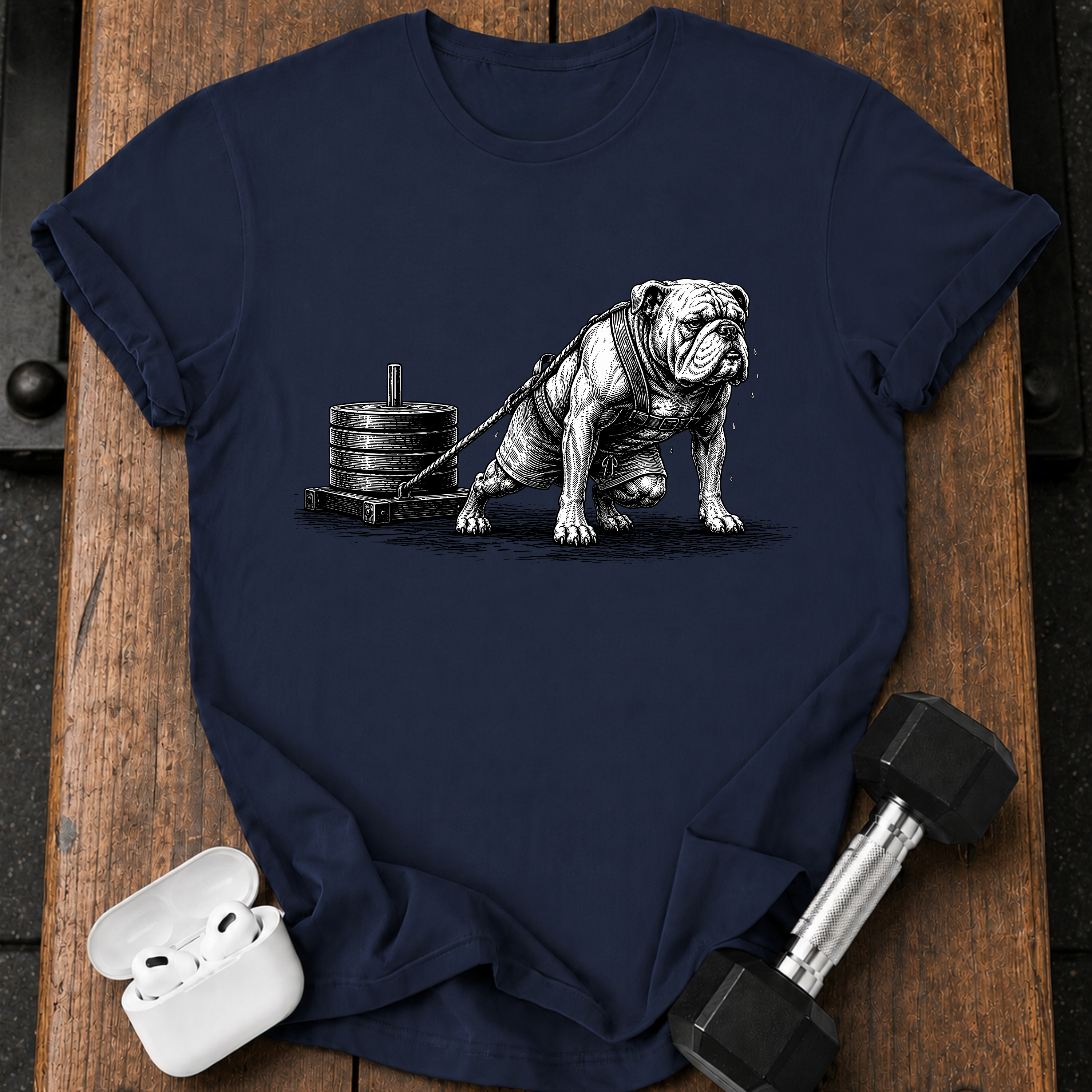Bulldog Sled Pull T-Shirt