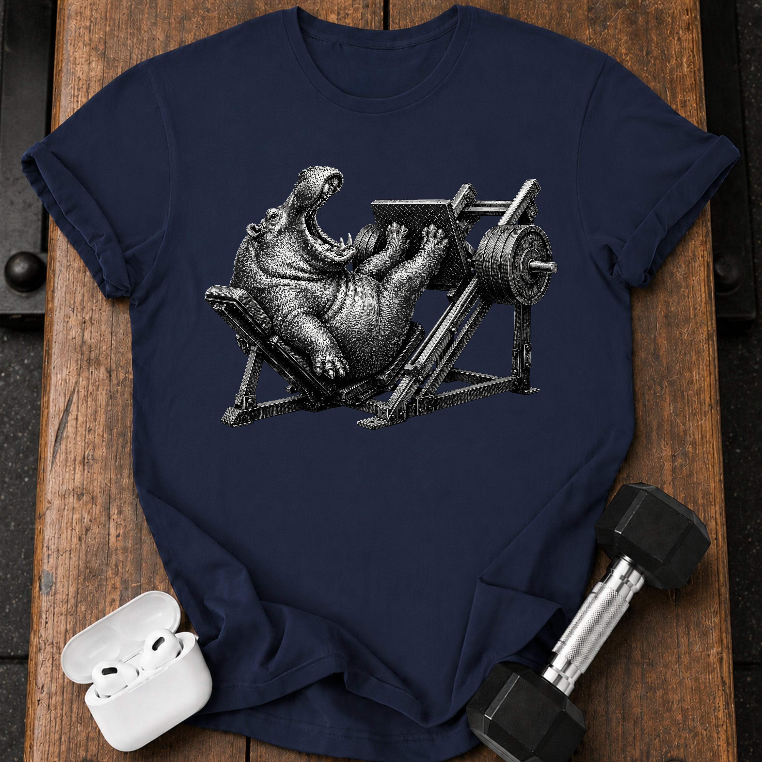 Hippo Leg Press T-Shirt