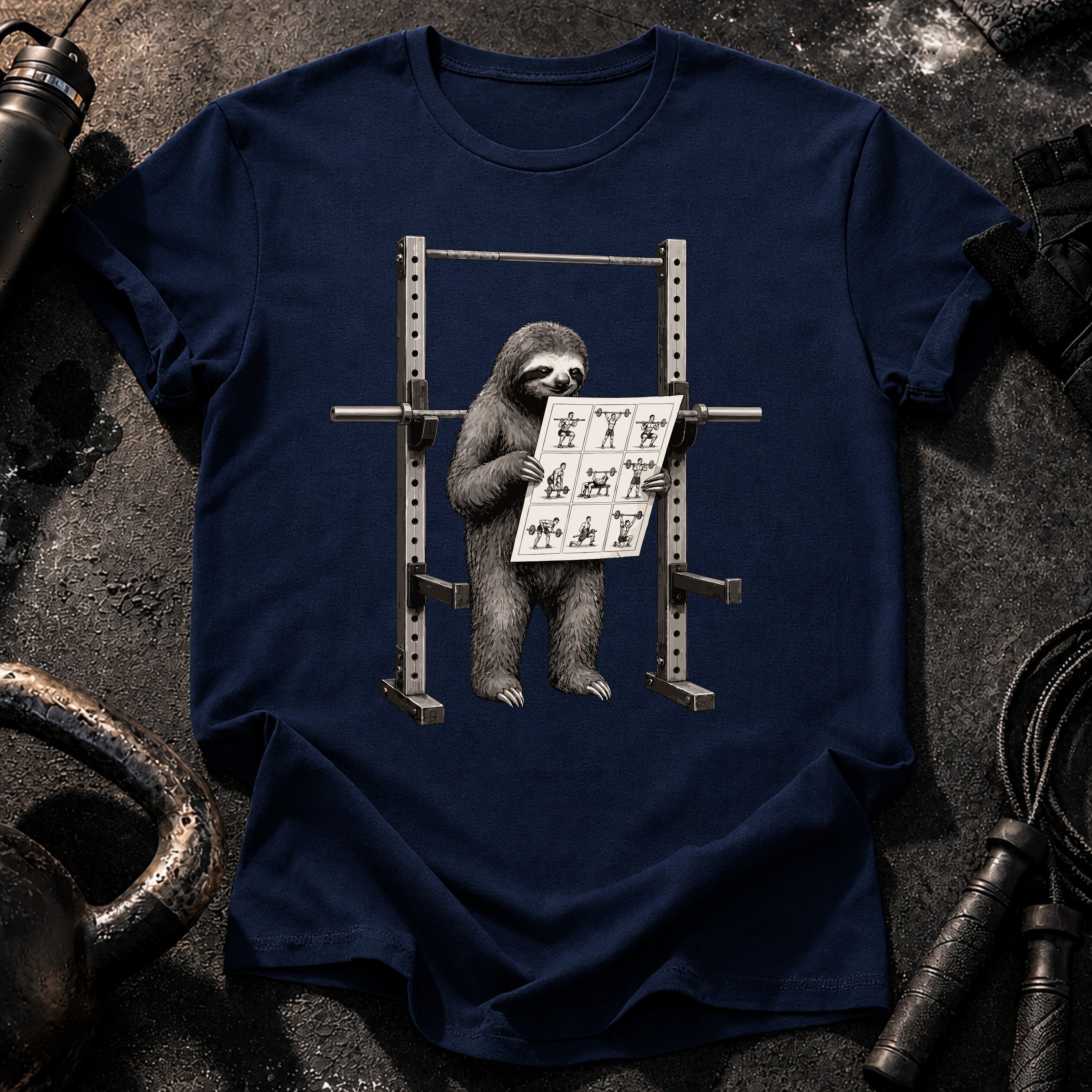 Sloth Workout Instructions T-Shirt