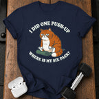 One Push Up Cat T-Shirt