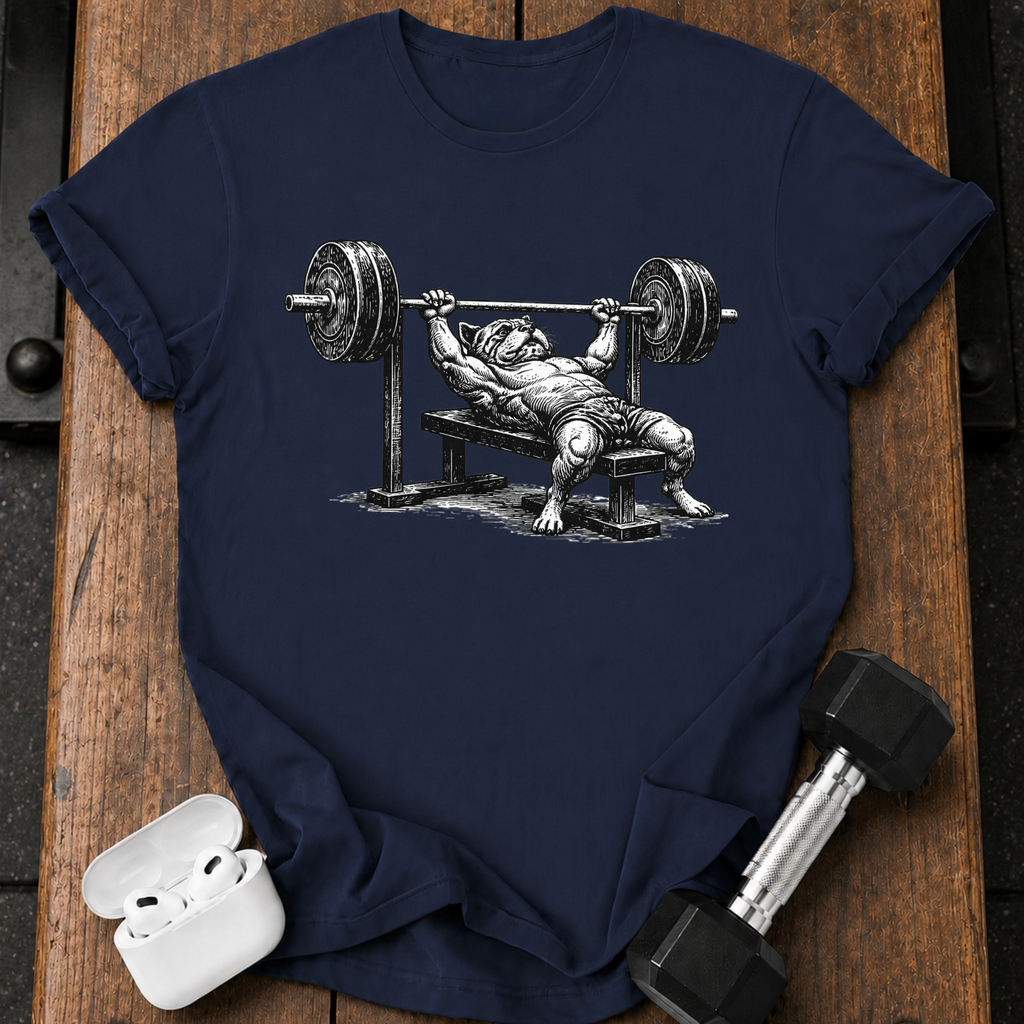 Bulldog Bench Press T-Shirt
