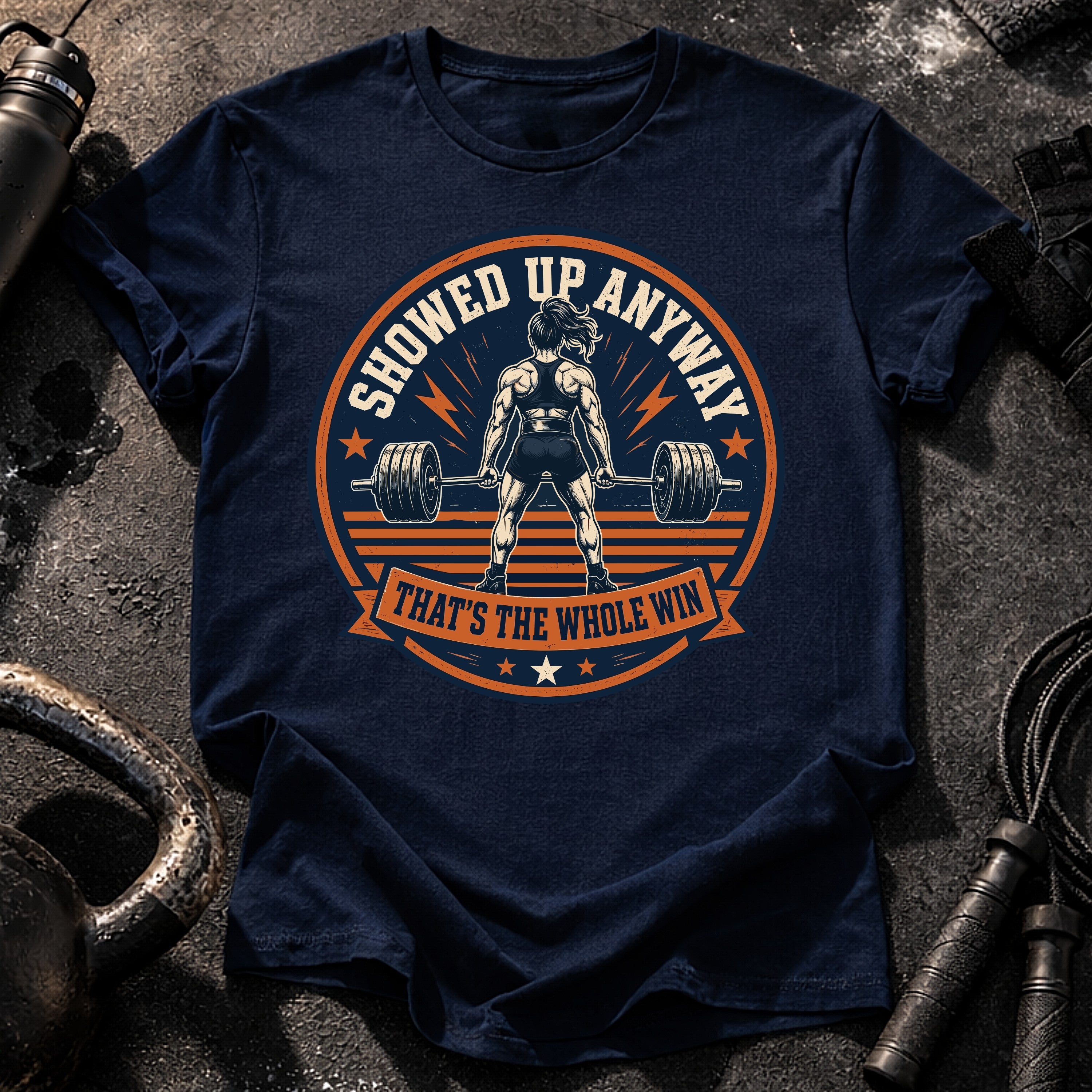 Women's Showed Up Anyway T-Shirt