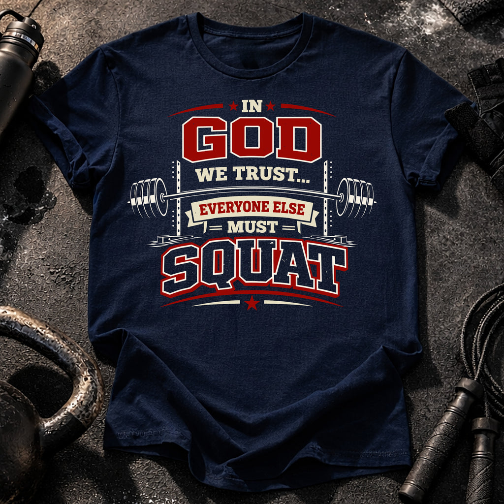In God We Trust Squat T-Shirt