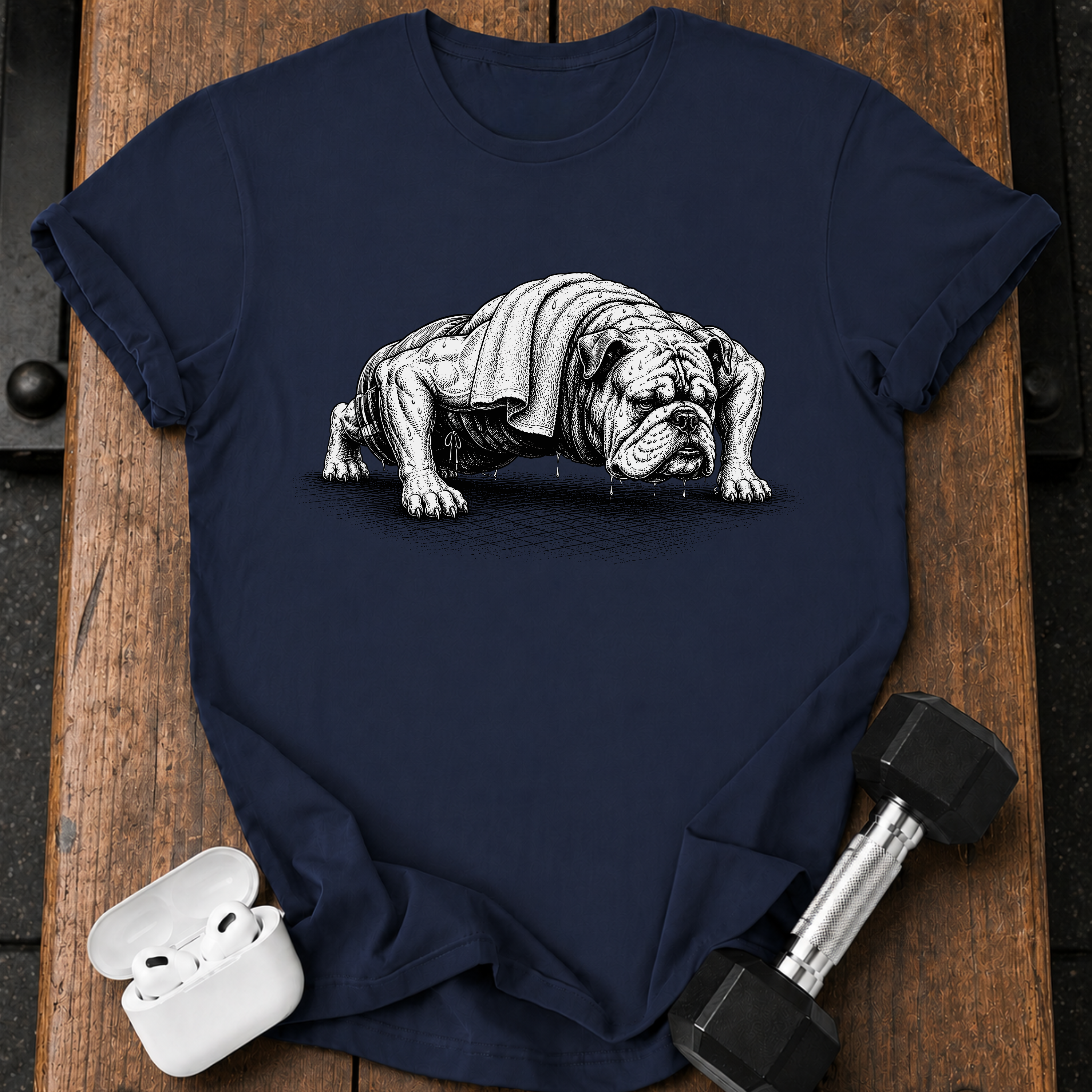 Bulldog Push Up T-Shirt