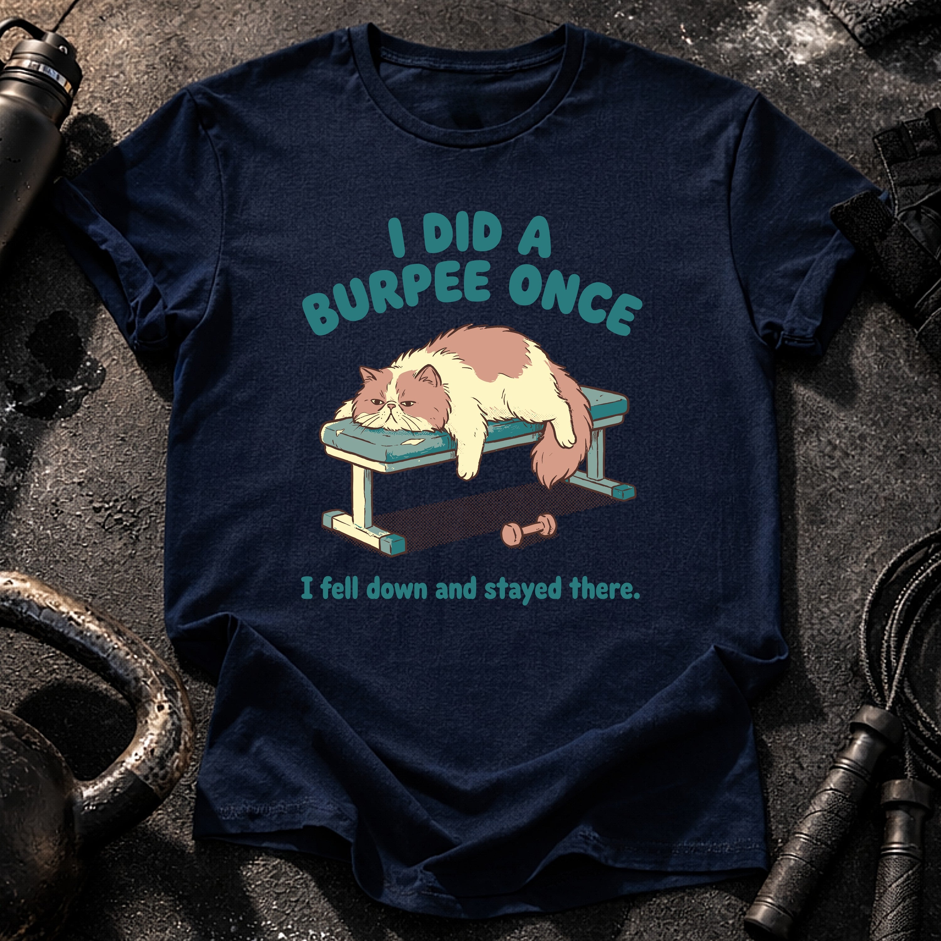 Lazy Burpee Cat T-Shirt