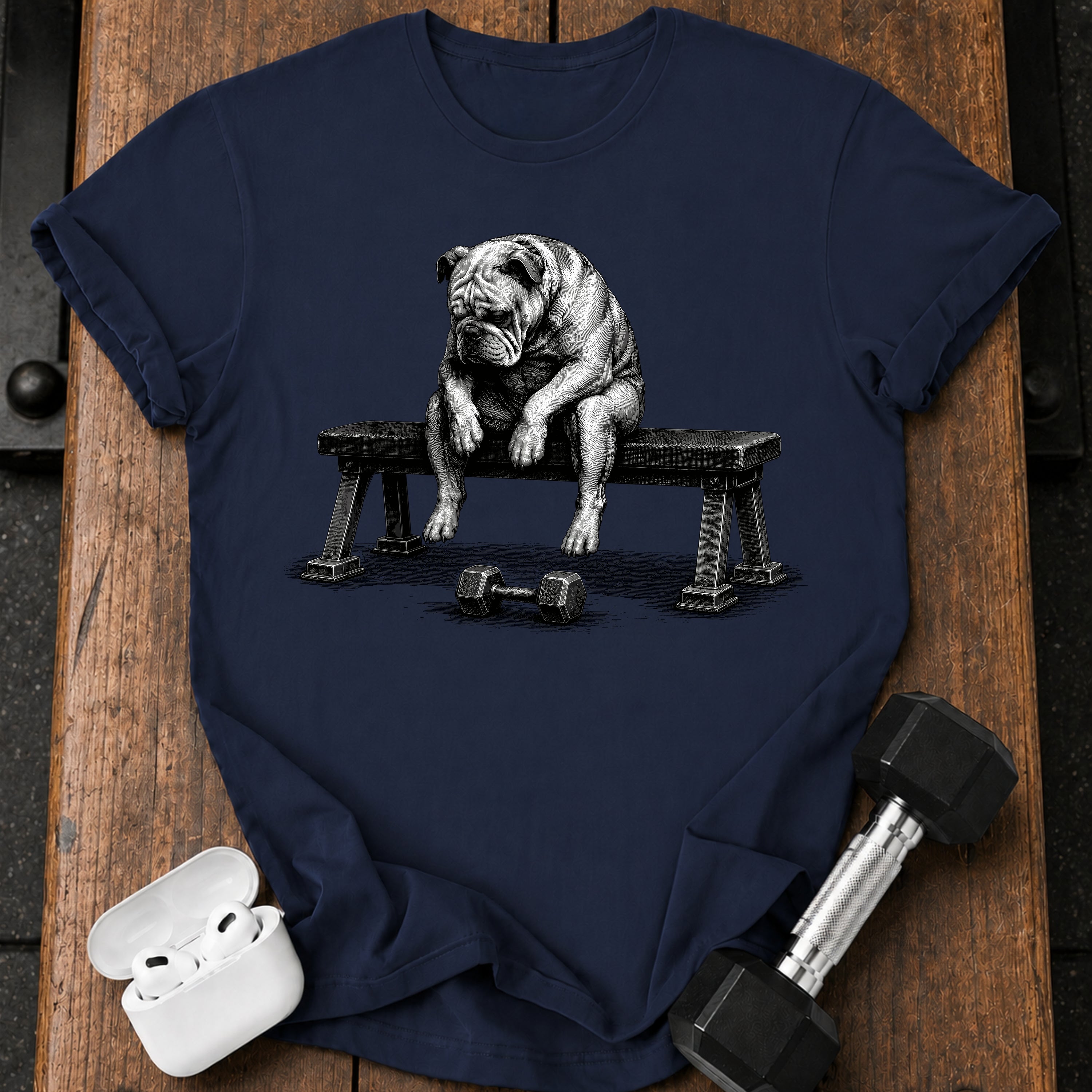 Bulldog Pre-Set Bench Sit T-Shirt