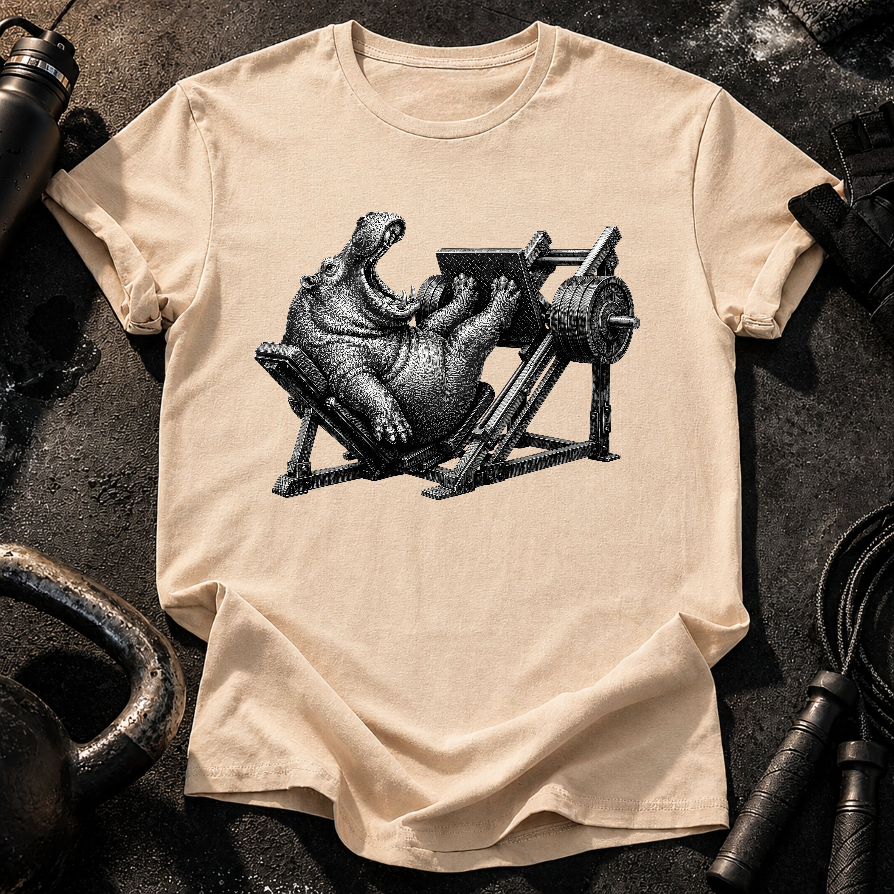 Hippo Leg Press T-Shirt
