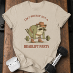 Deadlift Party Raccoon T-Shirt