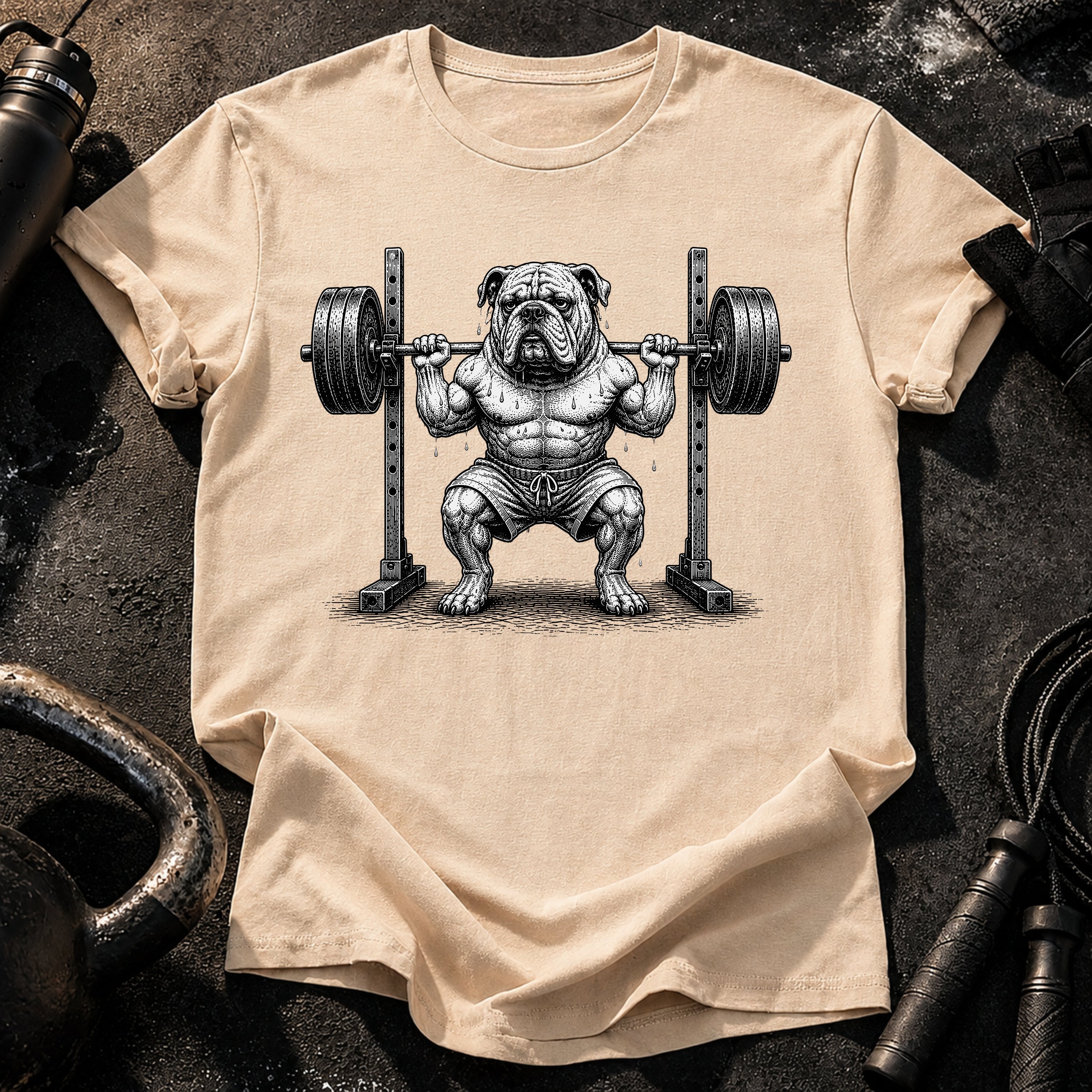 Bulldog Squat Rack T-Shirt