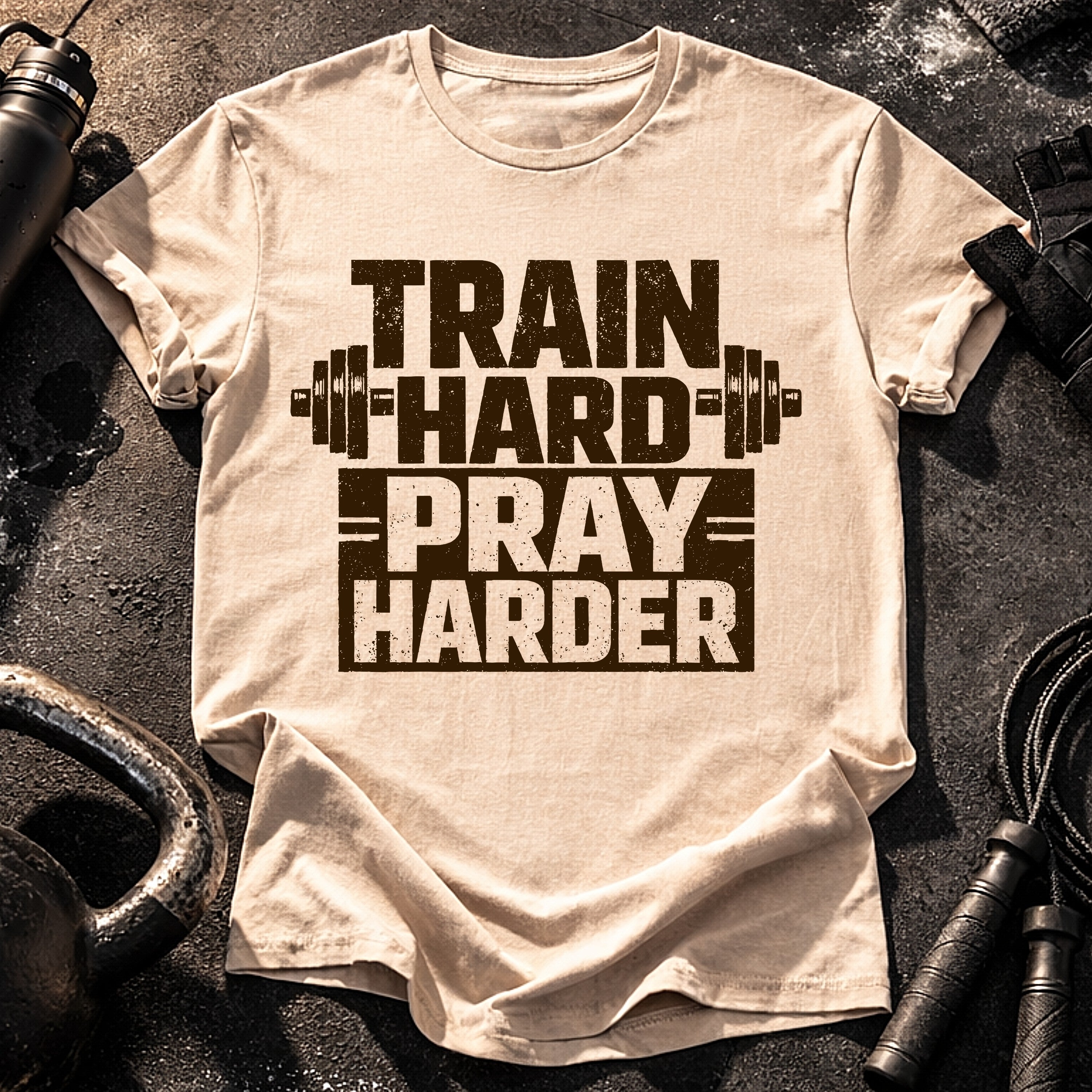 Train Hard Pray Harder T-Shirt