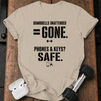 Dumbbells Unattended T-Shirts