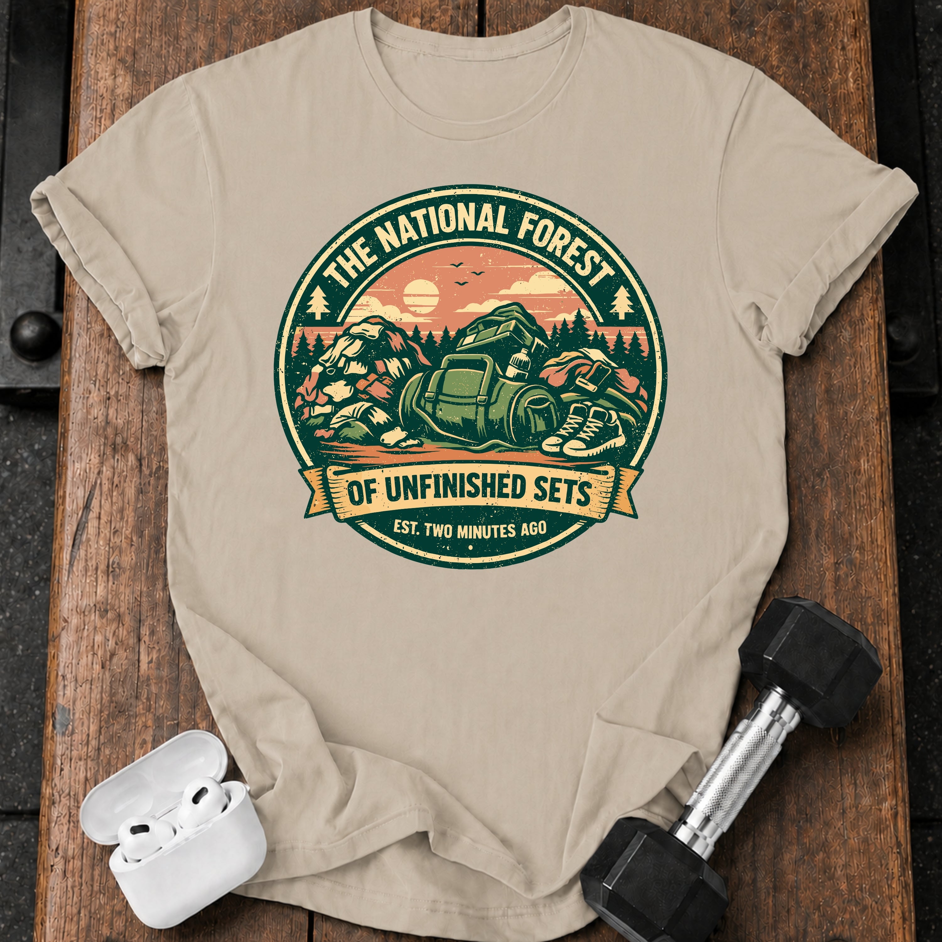 Unfinished Sets Gym T-Shirt