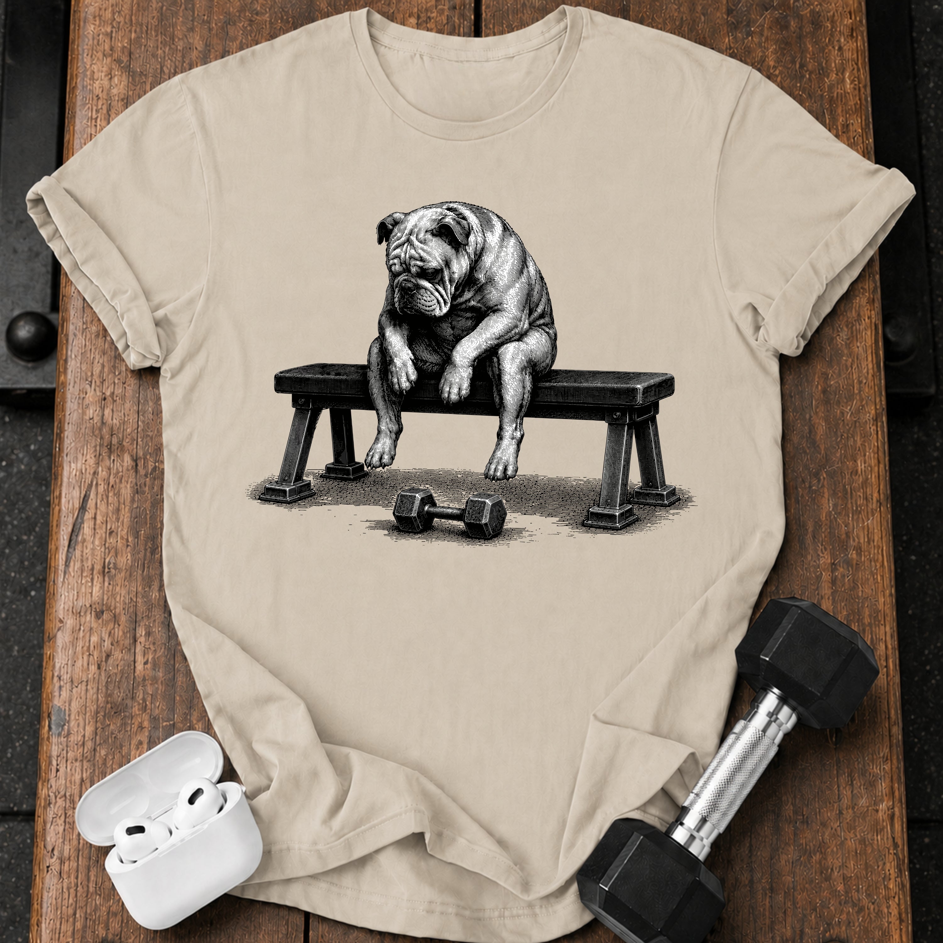 Bulldog Pre-Set Bench Sit T-Shirt