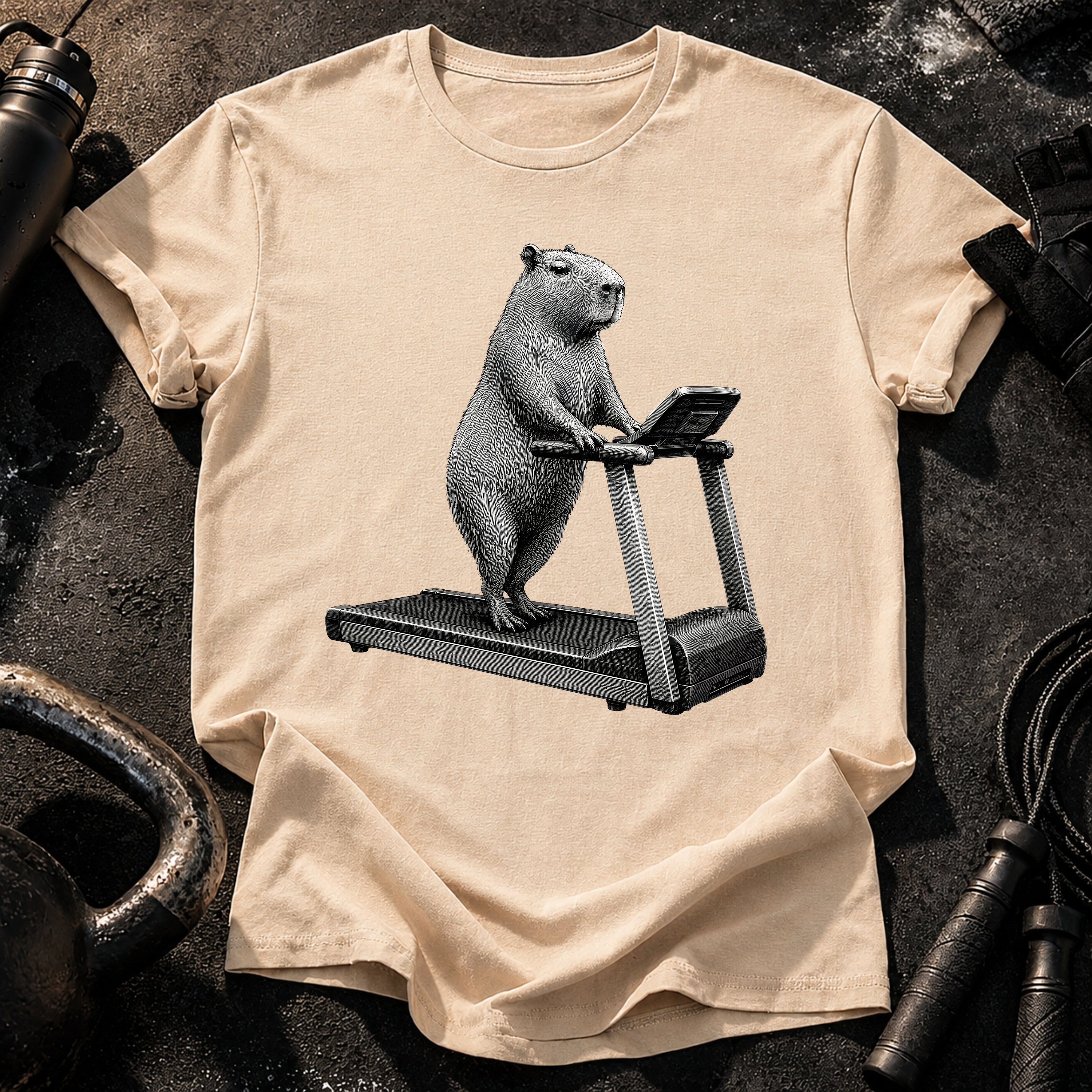 Capybara Treadmill T-Shirt