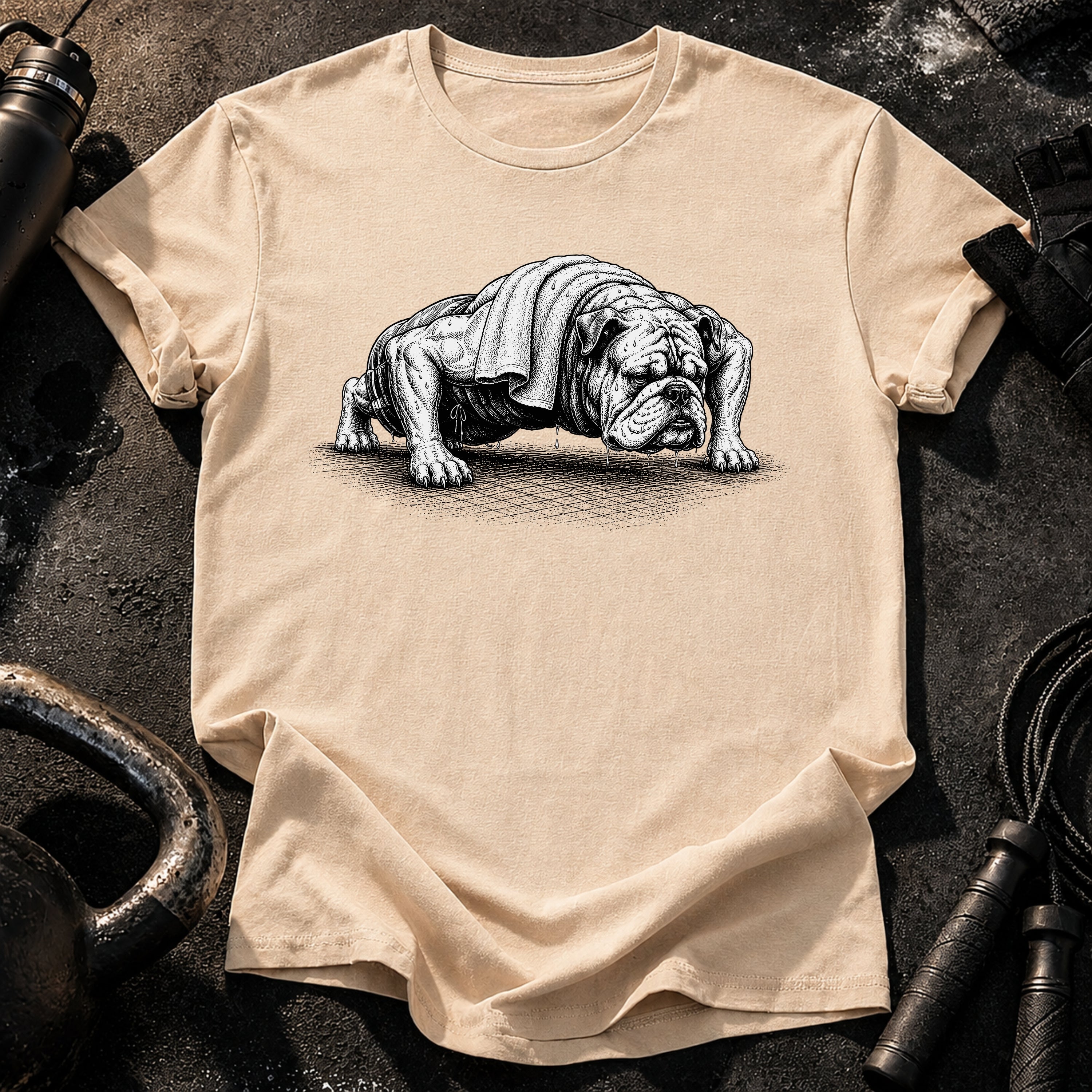 Bulldog Push Up T-Shirt