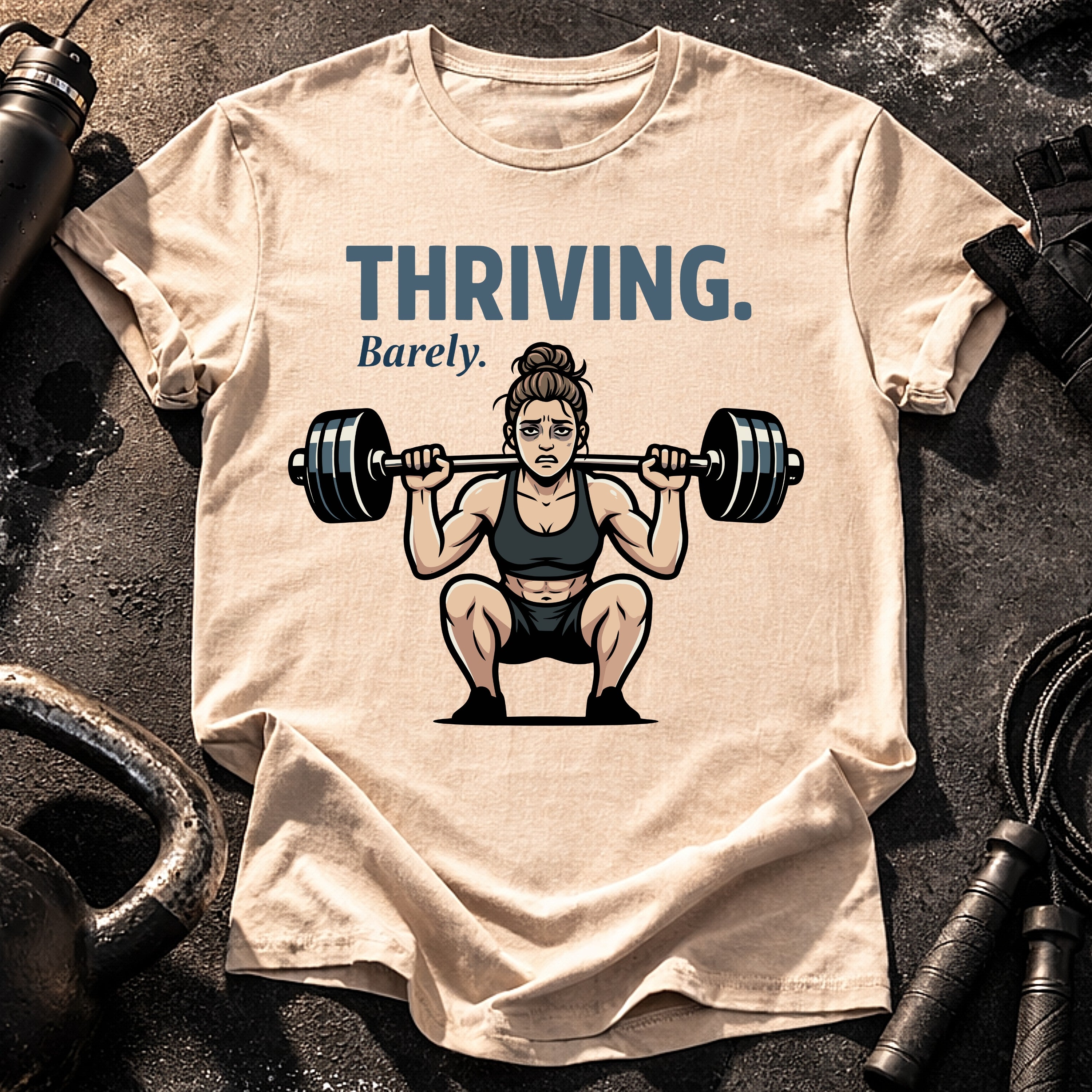 Thriving Barely Gym T-Shirt