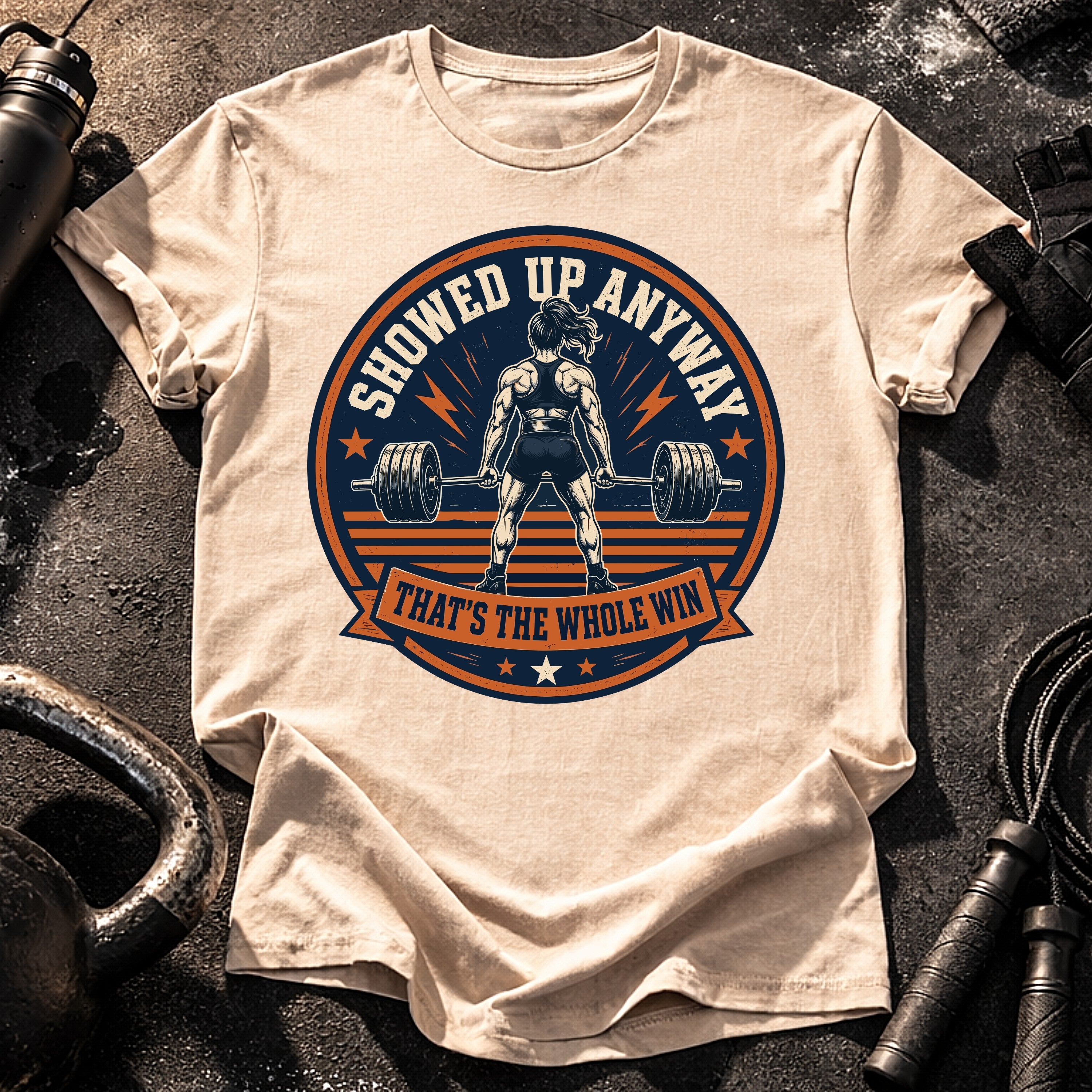 Women's Showed Up Anyway T-Shirt