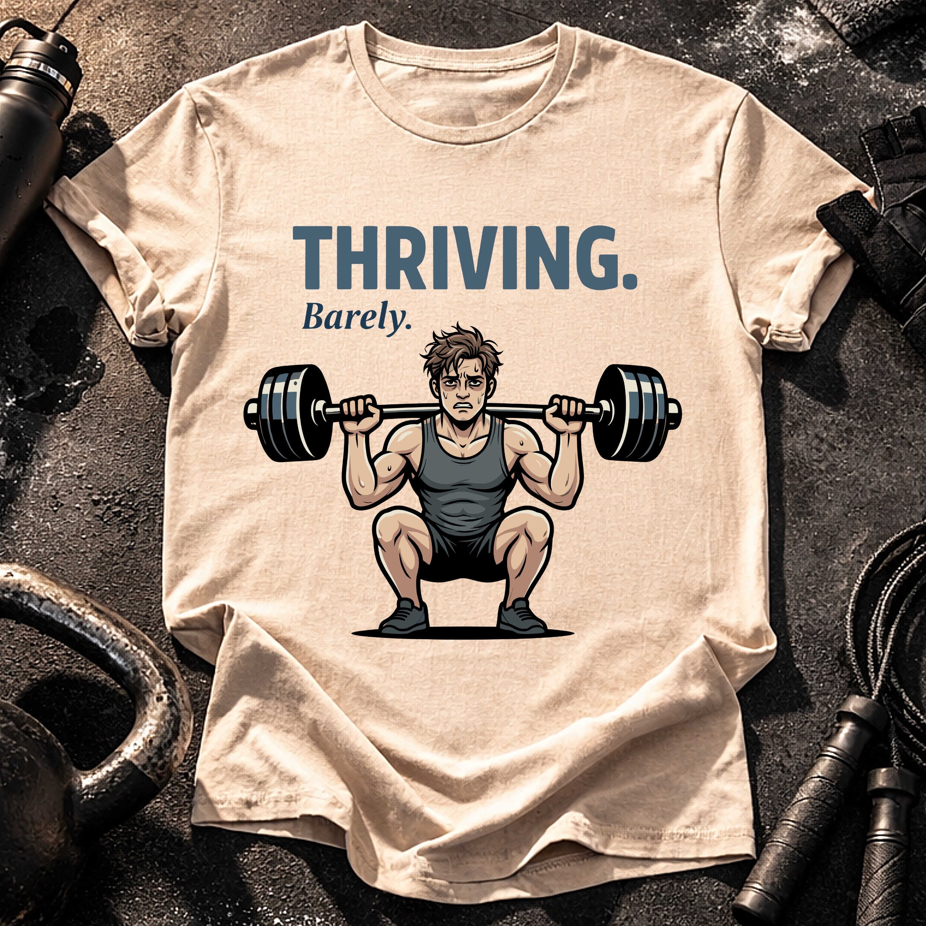 Thriving Barely Funny T-Shirt