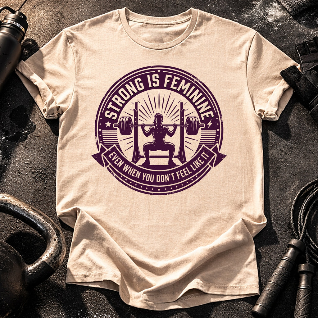 Strong Is Feminine Workout T-Shirt