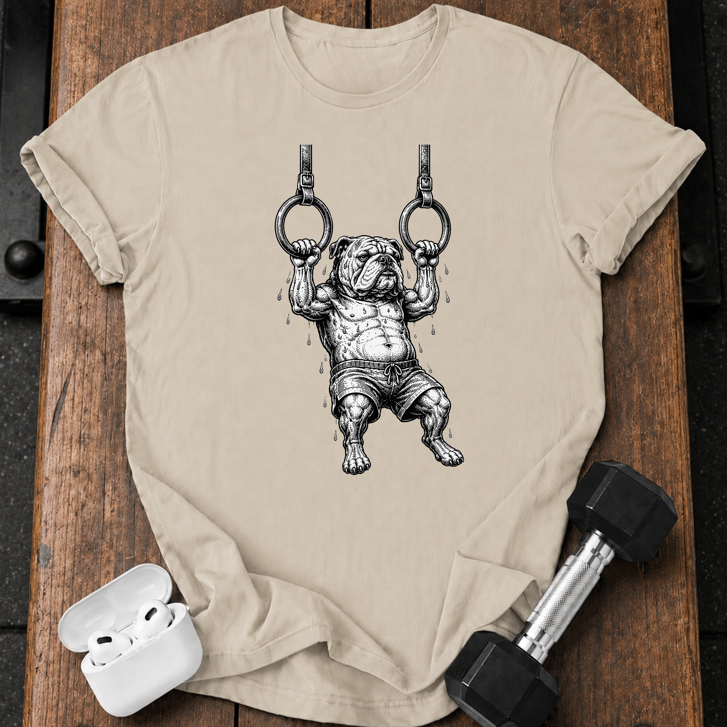 Bulldog Gym Rings T-Shirt