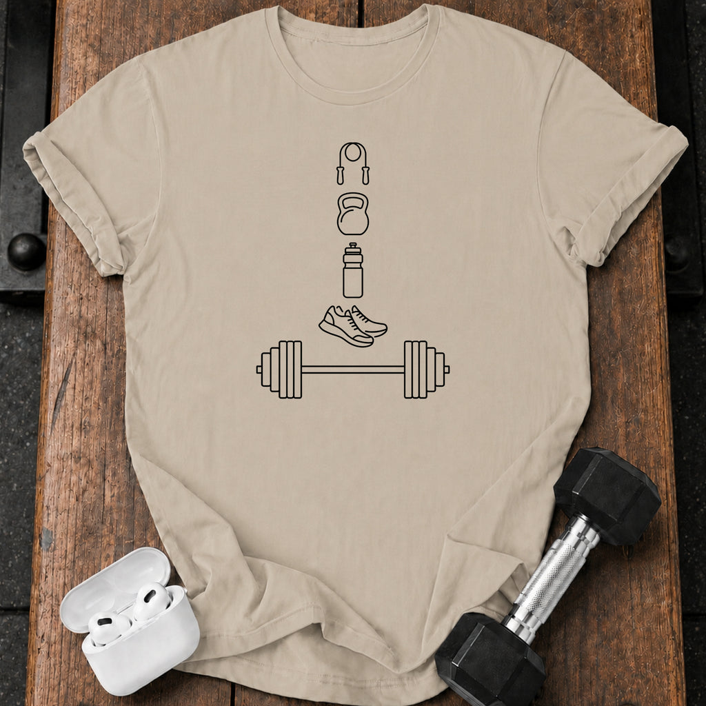 Gym Essentials Stack T-Shirt
