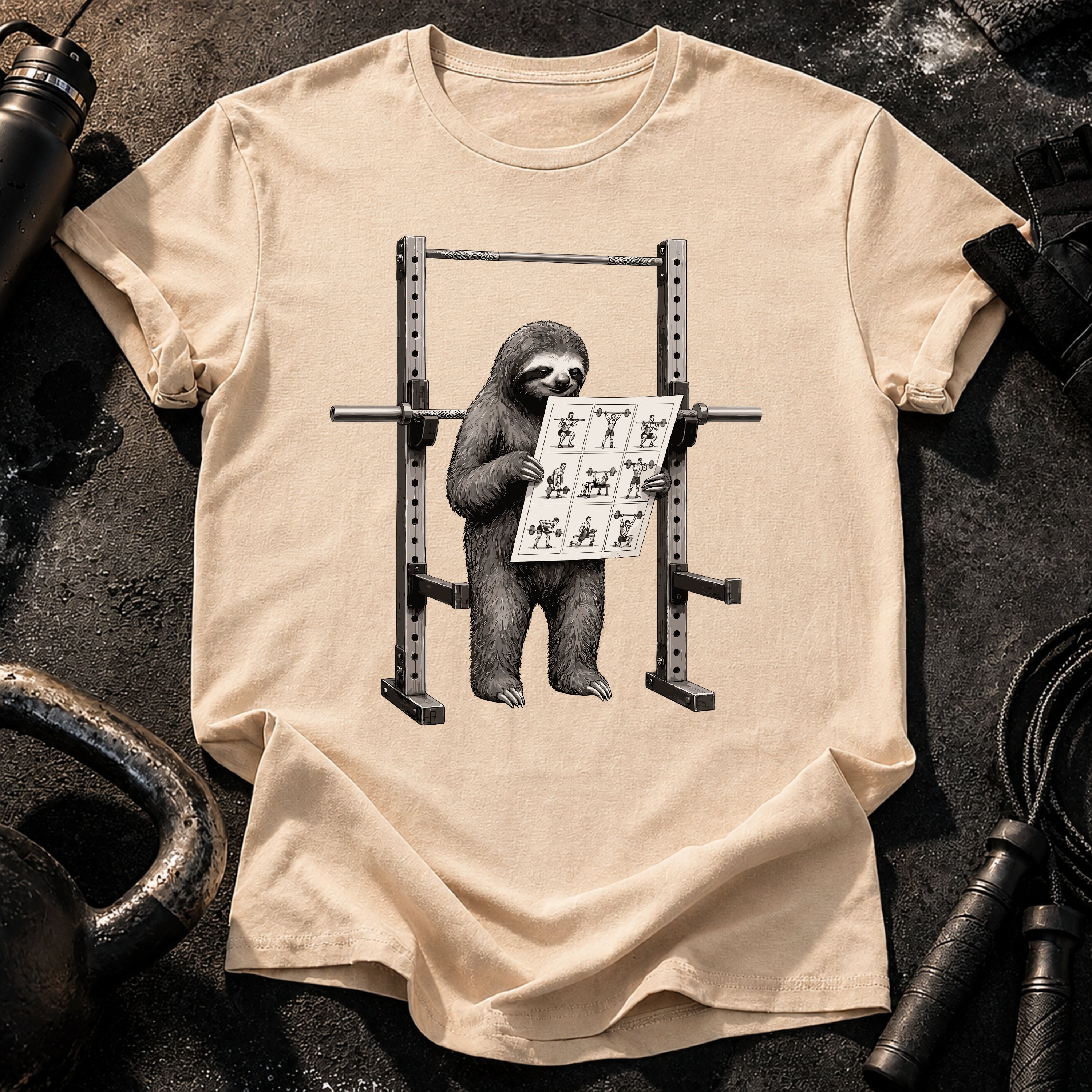 Sloth Workout Instructions T-Shirt