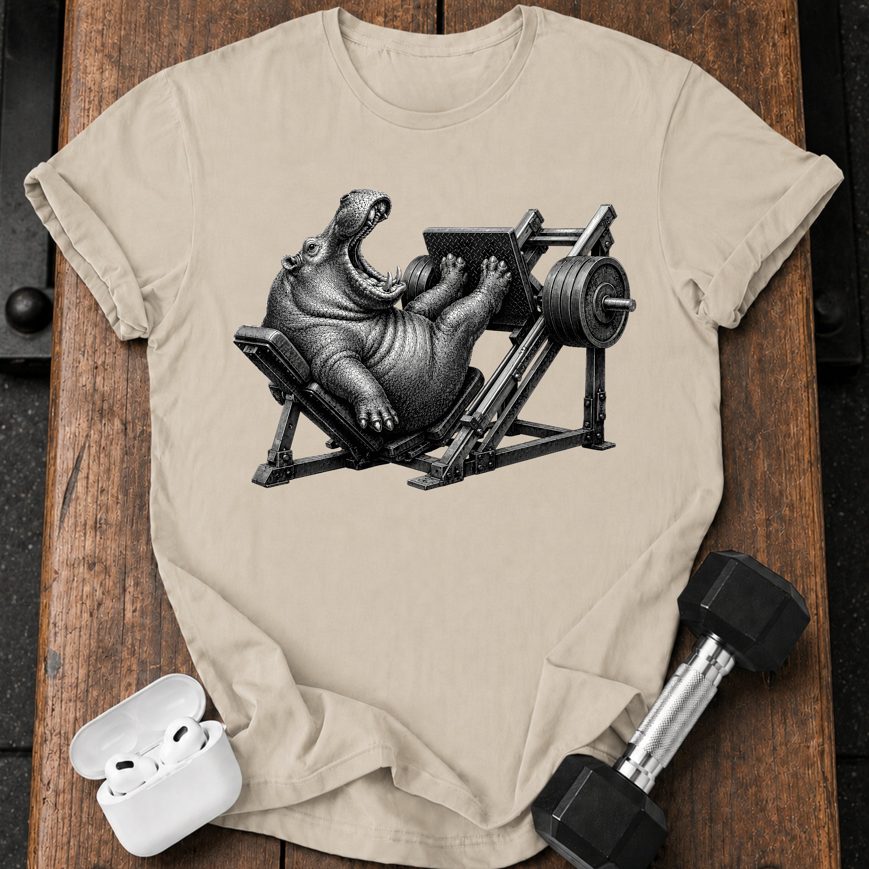 Hippo Leg Press T-Shirt