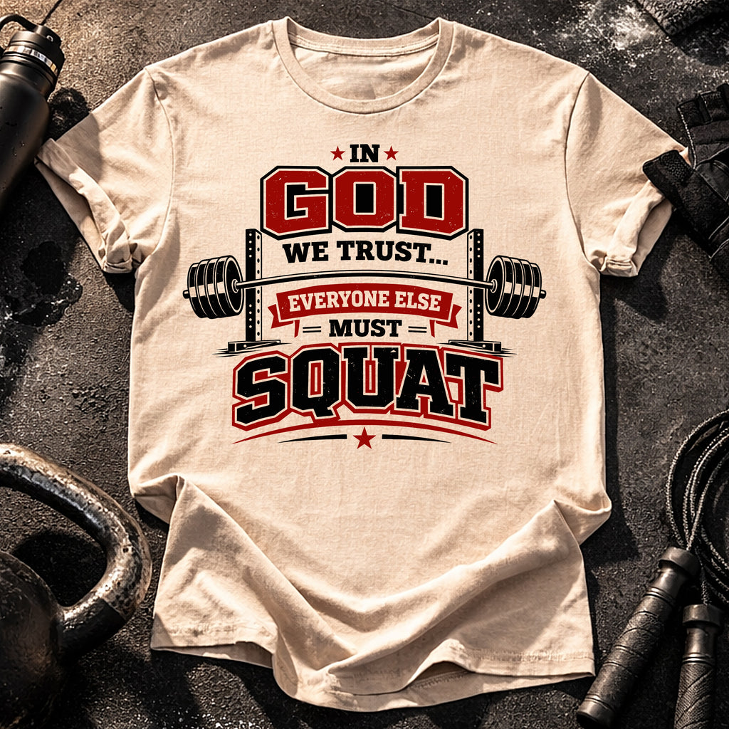 In God We Trust Squat T-Shirt
