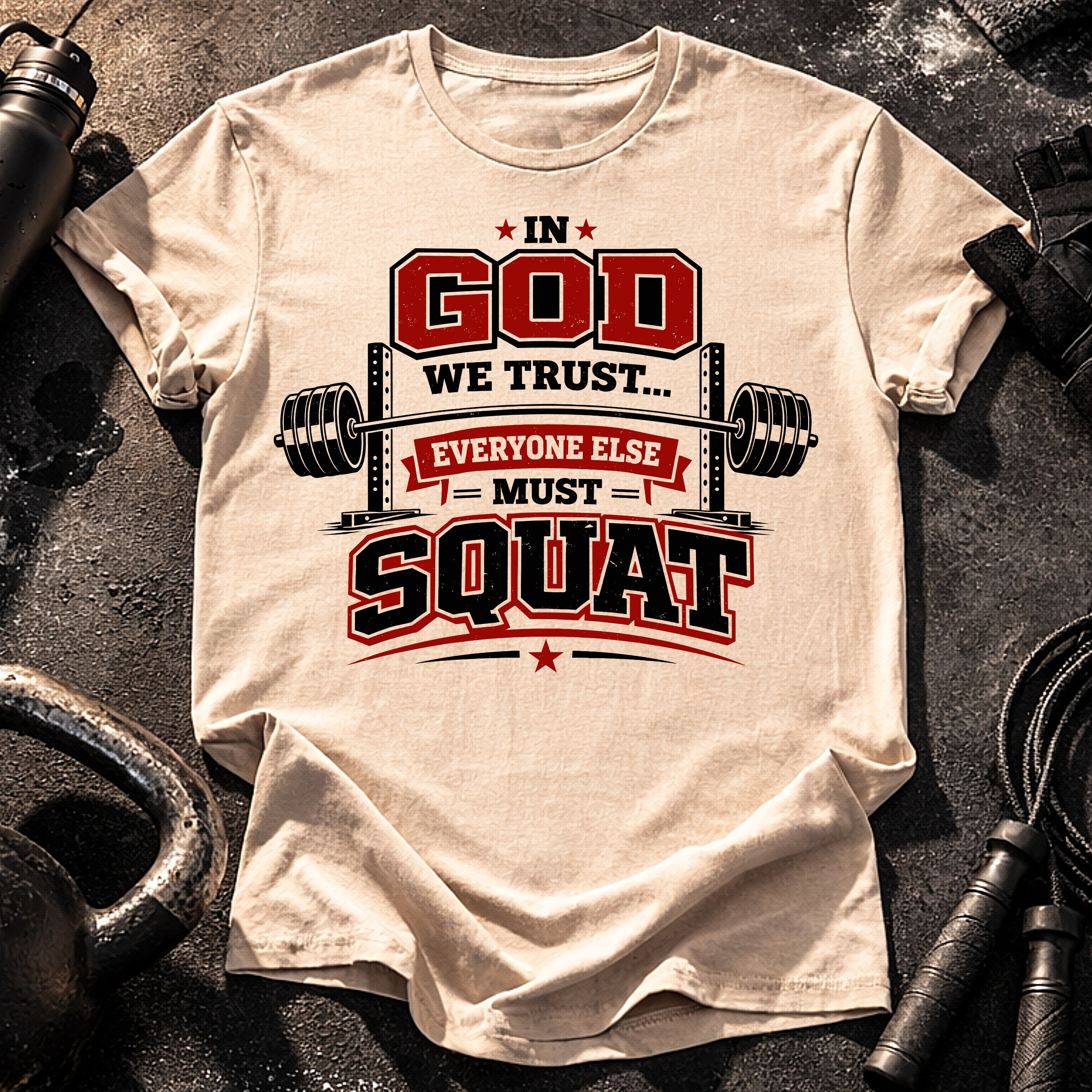 In God We Trust Squat T-Shirt