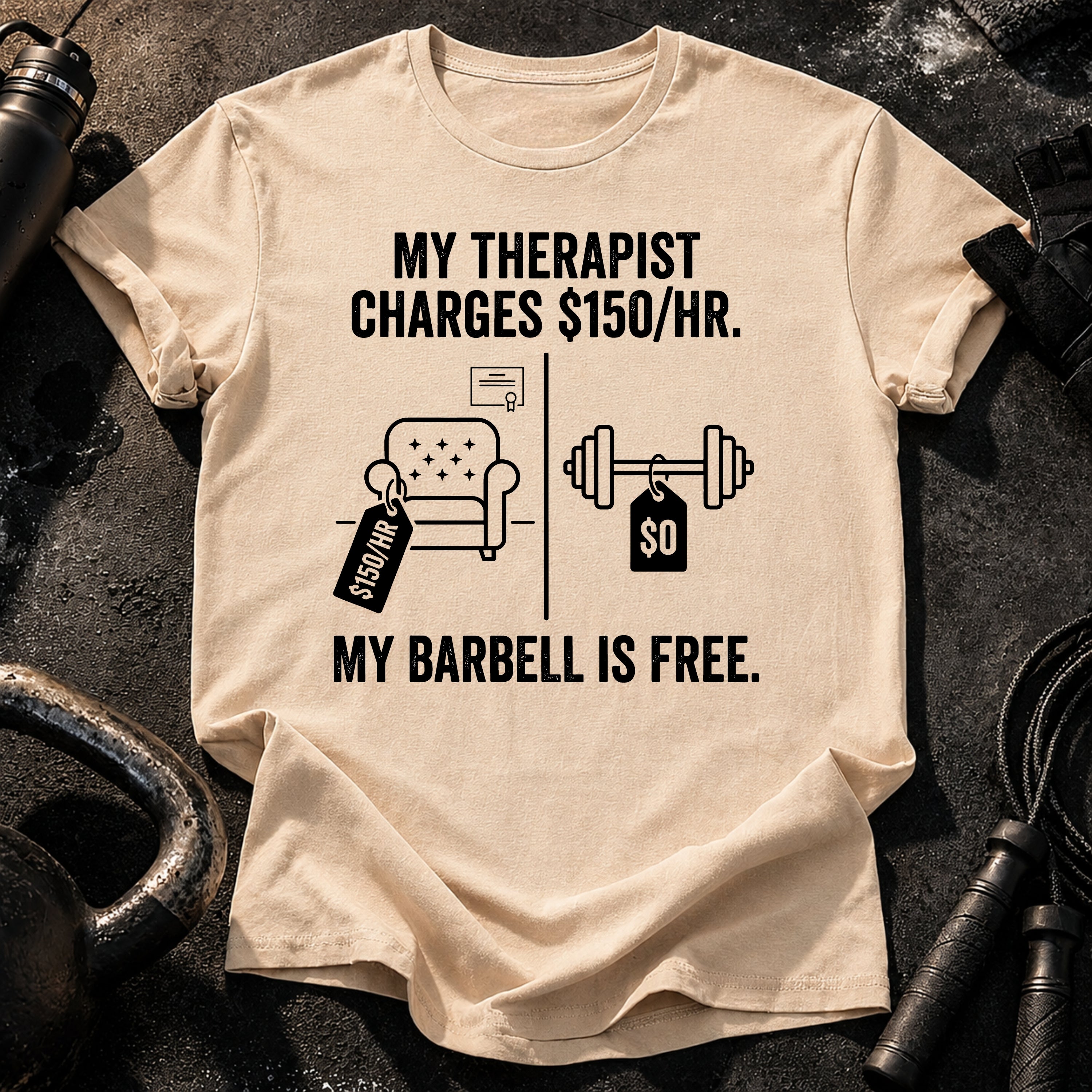 Therapist Vs Barbell T-Shirt