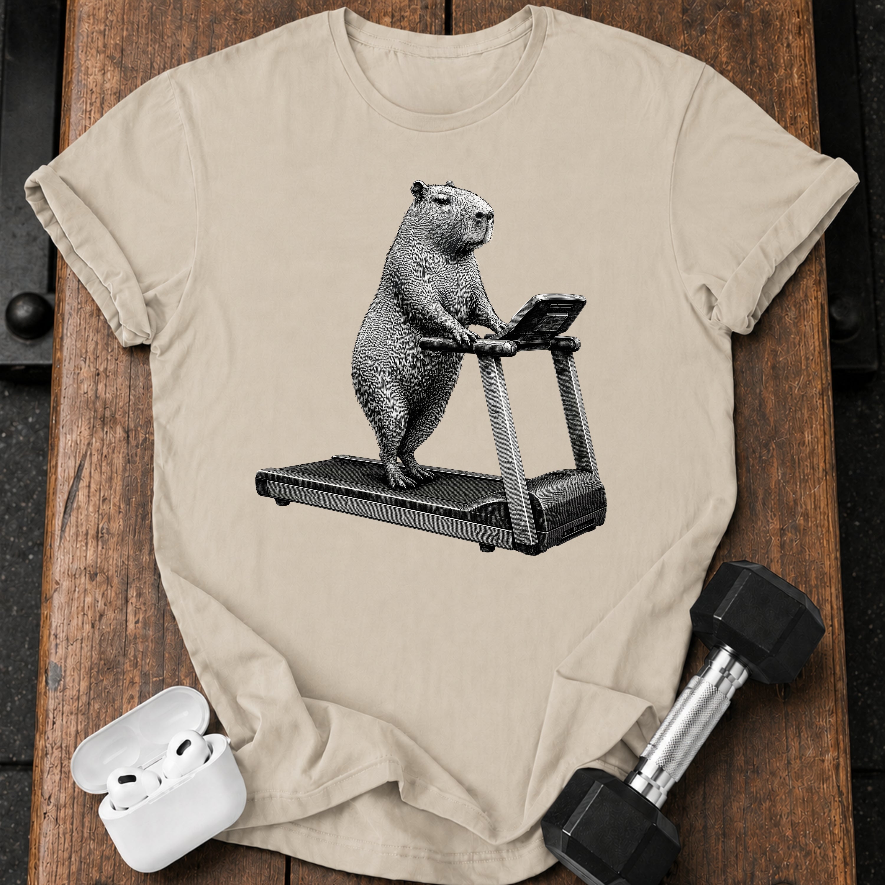 Capybara Treadmill T-Shirt