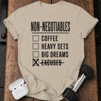 Non Negotiables Checklist T-Shirt