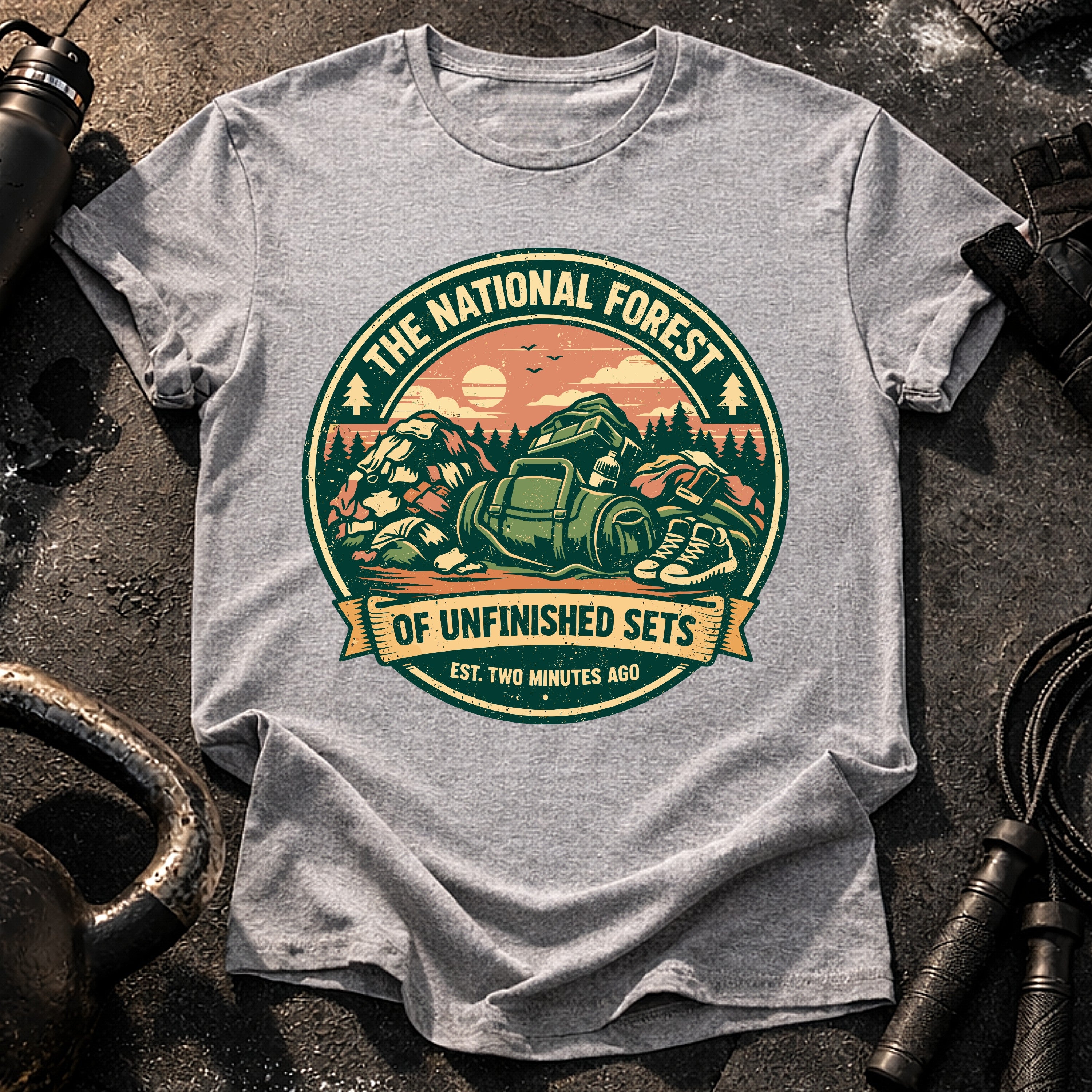 Unfinished Sets Gym T-Shirt