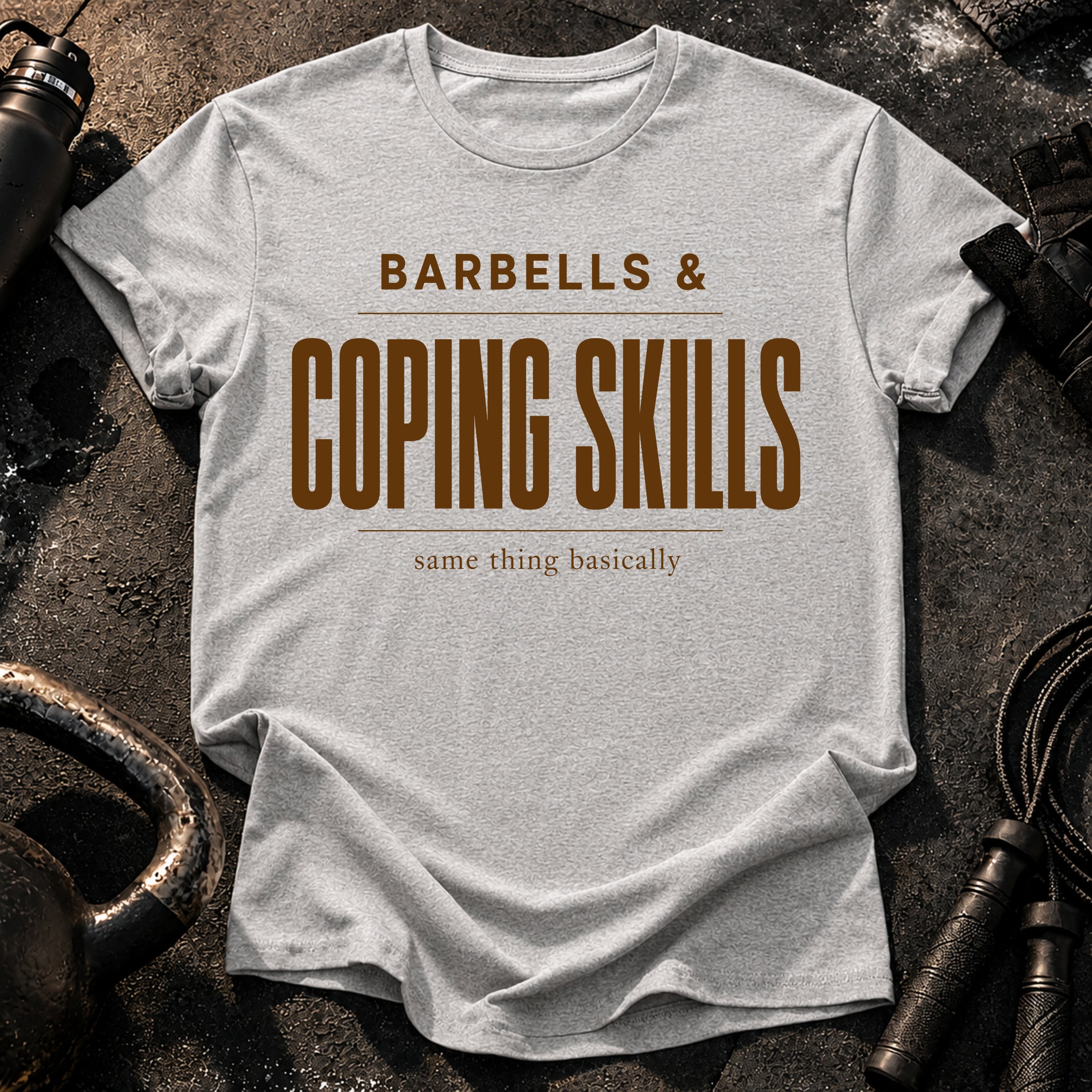 Barbells & Coping Skills T-Shirt