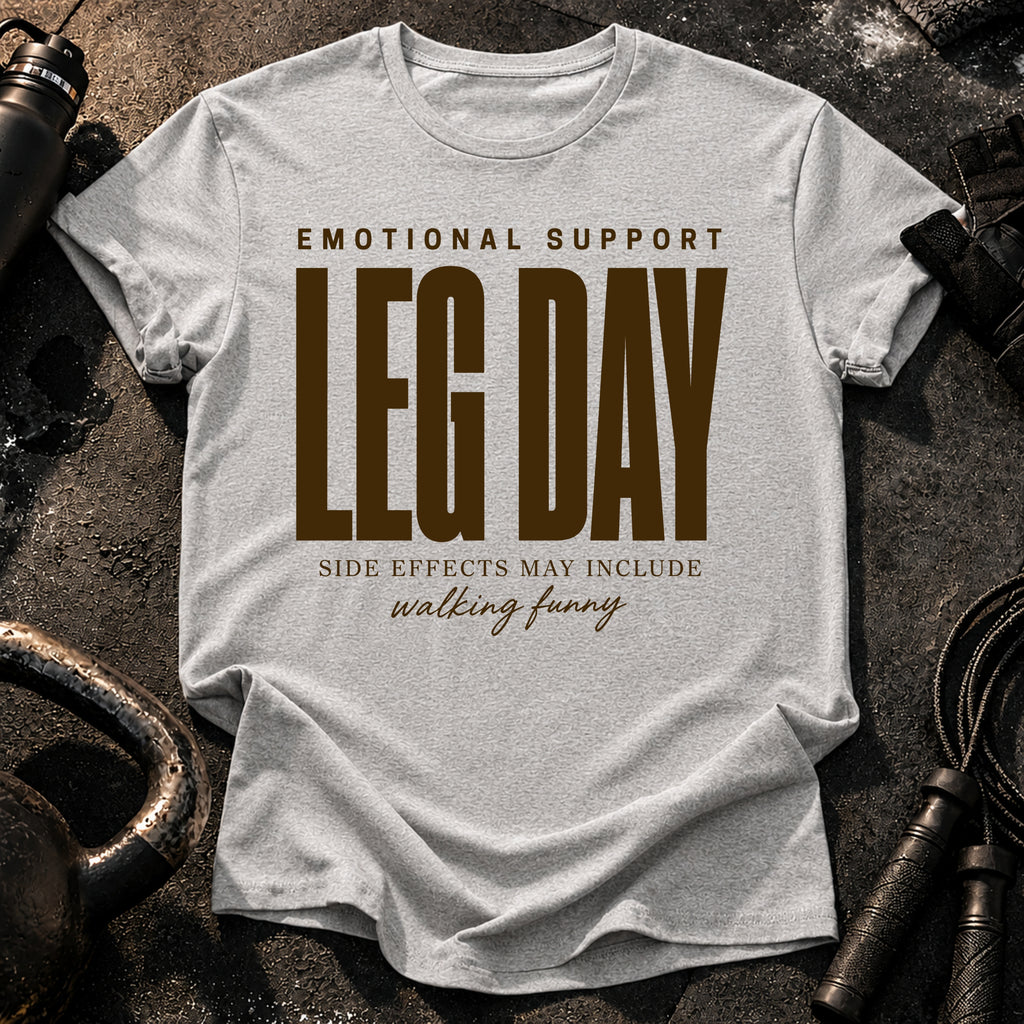 Emotional Support Leg Day T-Shirt