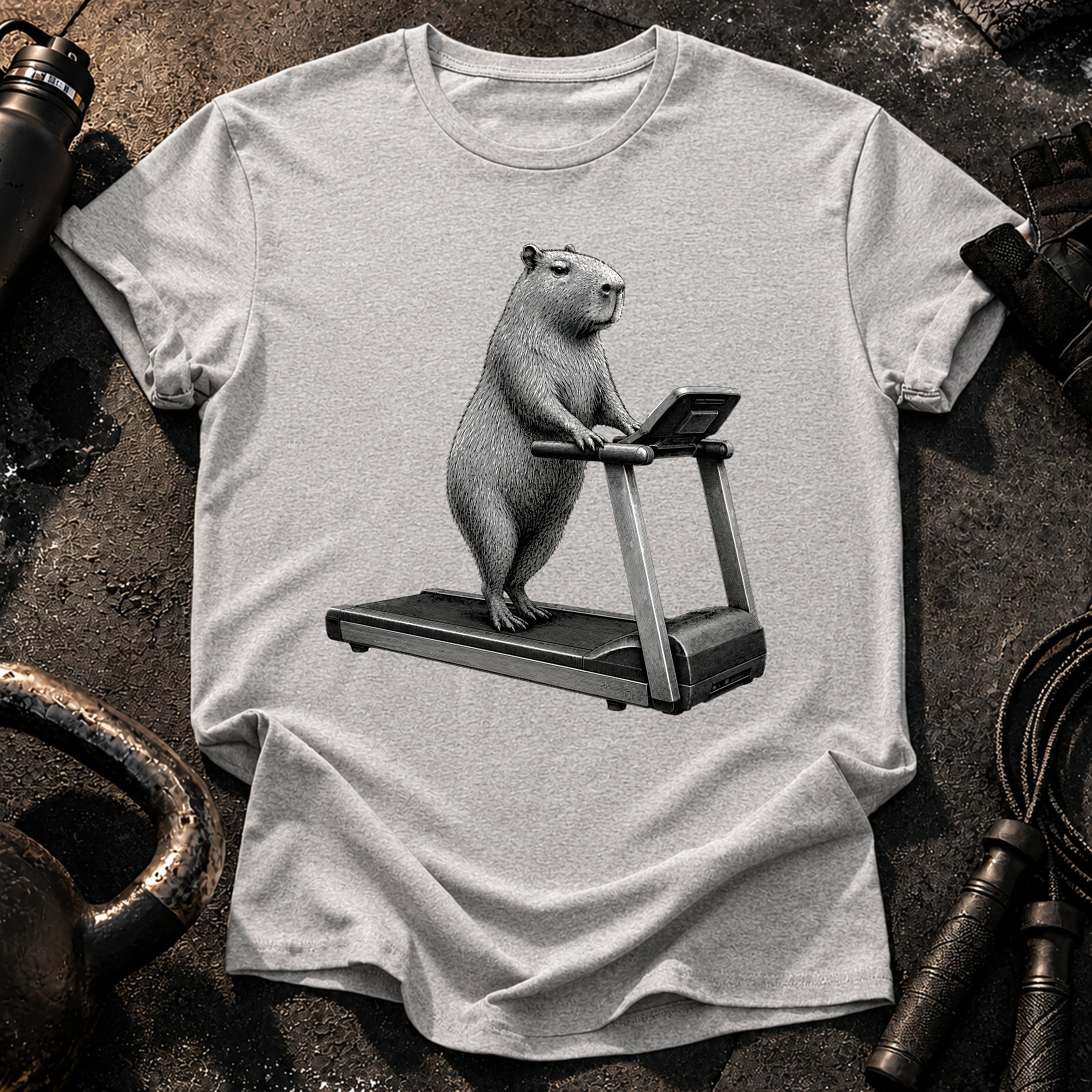 Capybara Treadmill T-Shirt