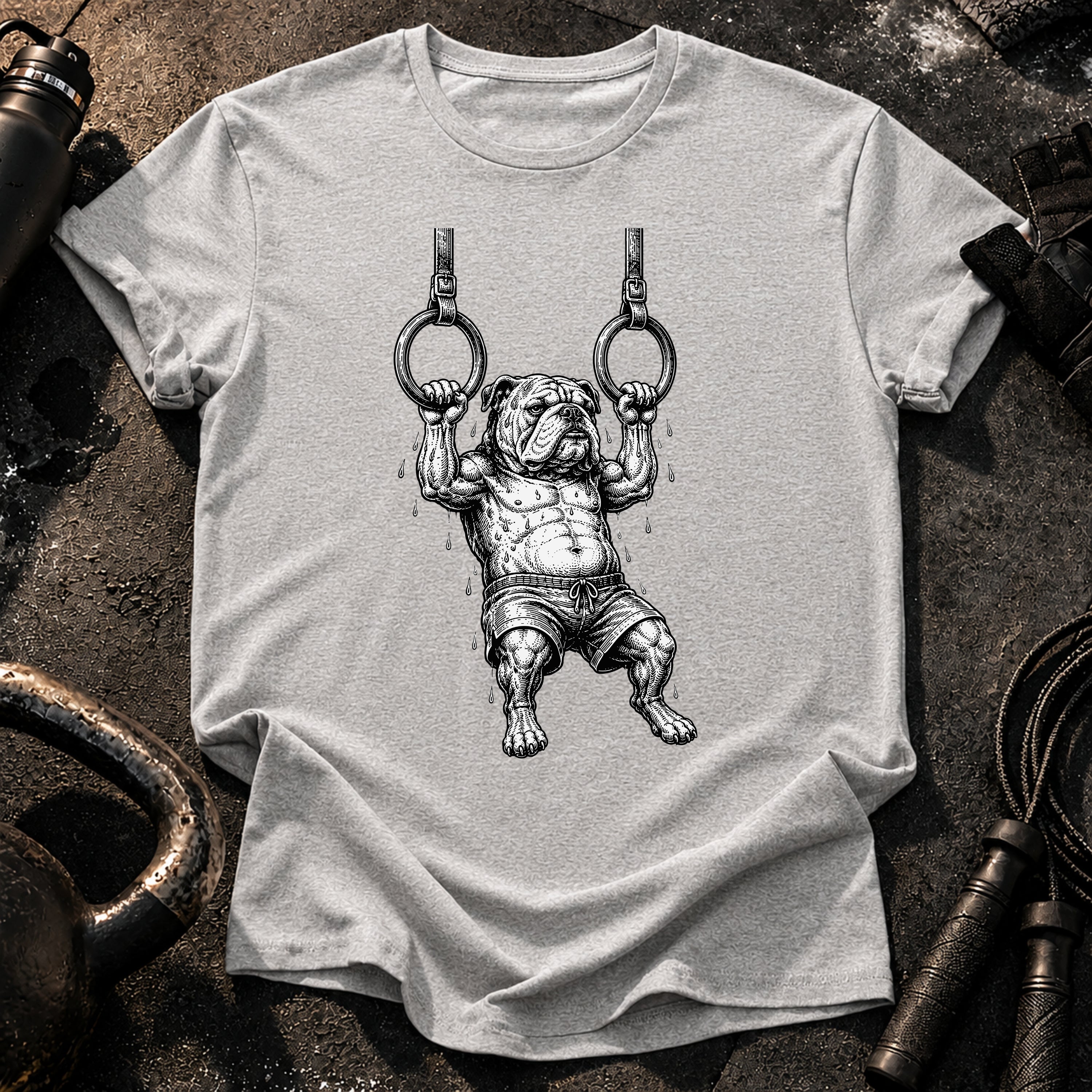 Bulldog Gym Rings T-Shirt