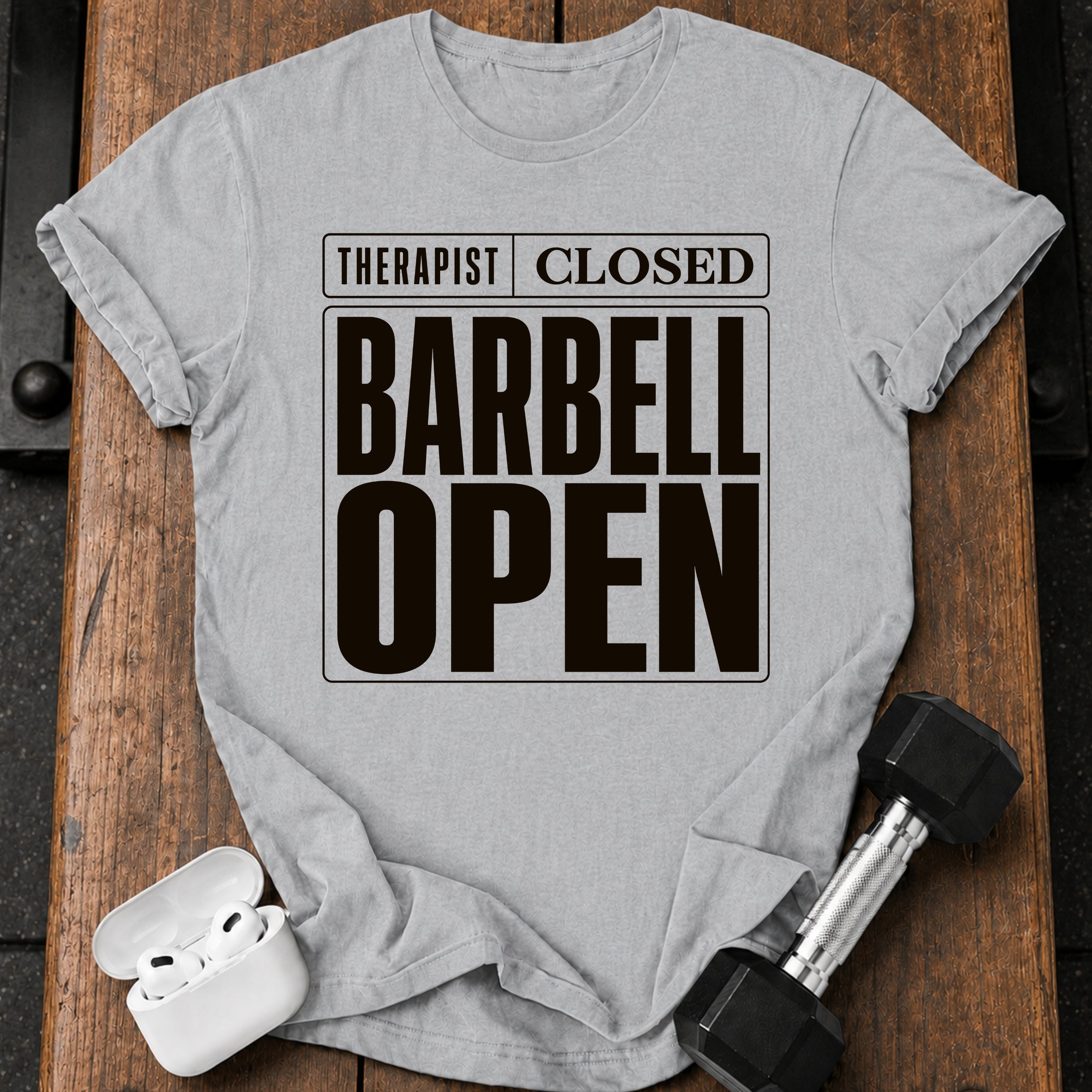 Barbell Open T-Shirt