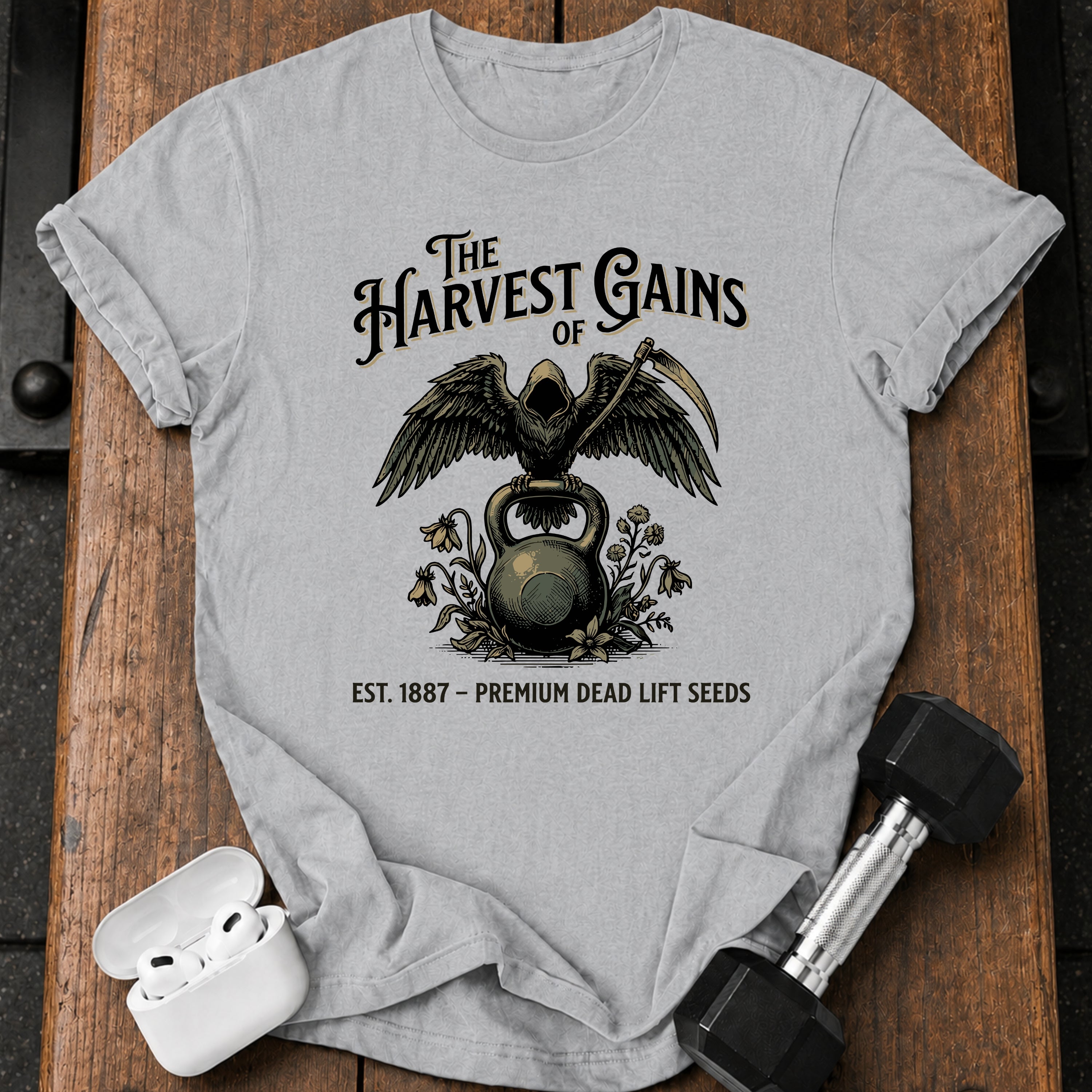 Harvest Gains Gothic T-Shirt
