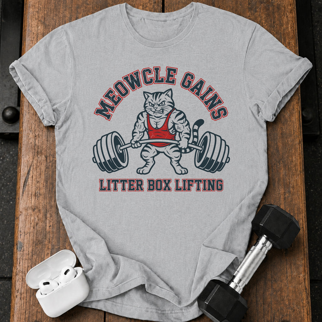 Meowcle Gains Gym T-Shirt