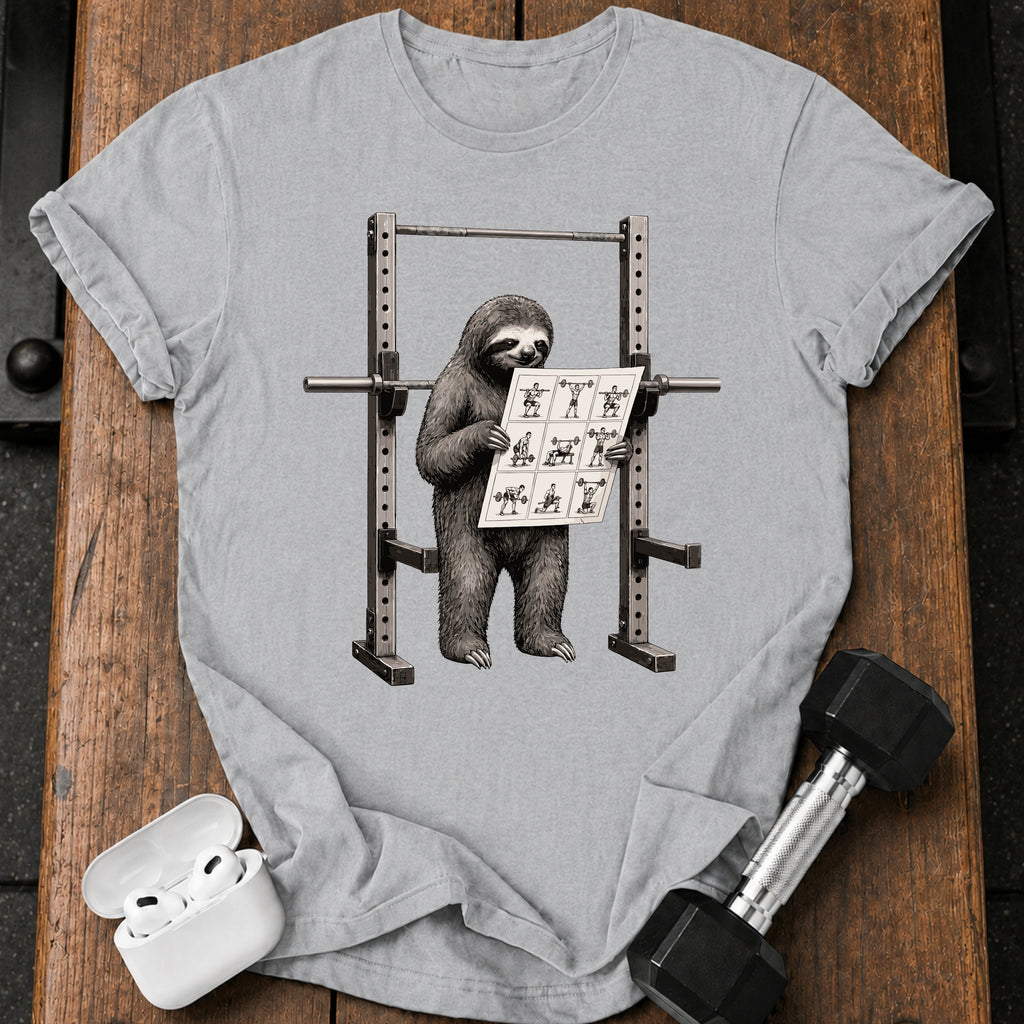 Sloth Workout Instructions T-Shirt