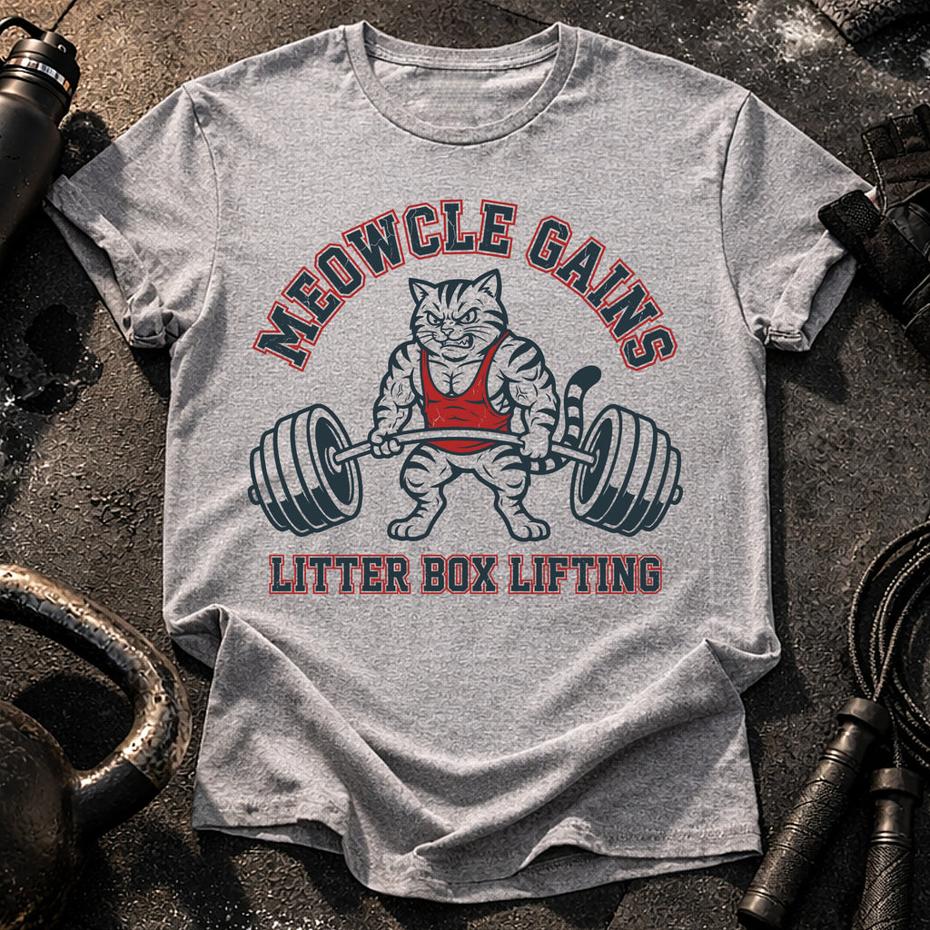 Meowcle Gains Gym T-Shirt