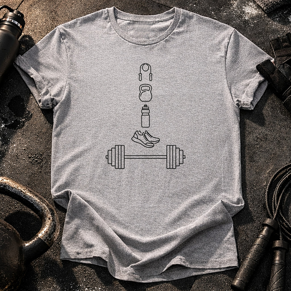 Gym Essentials Stack T-Shirt