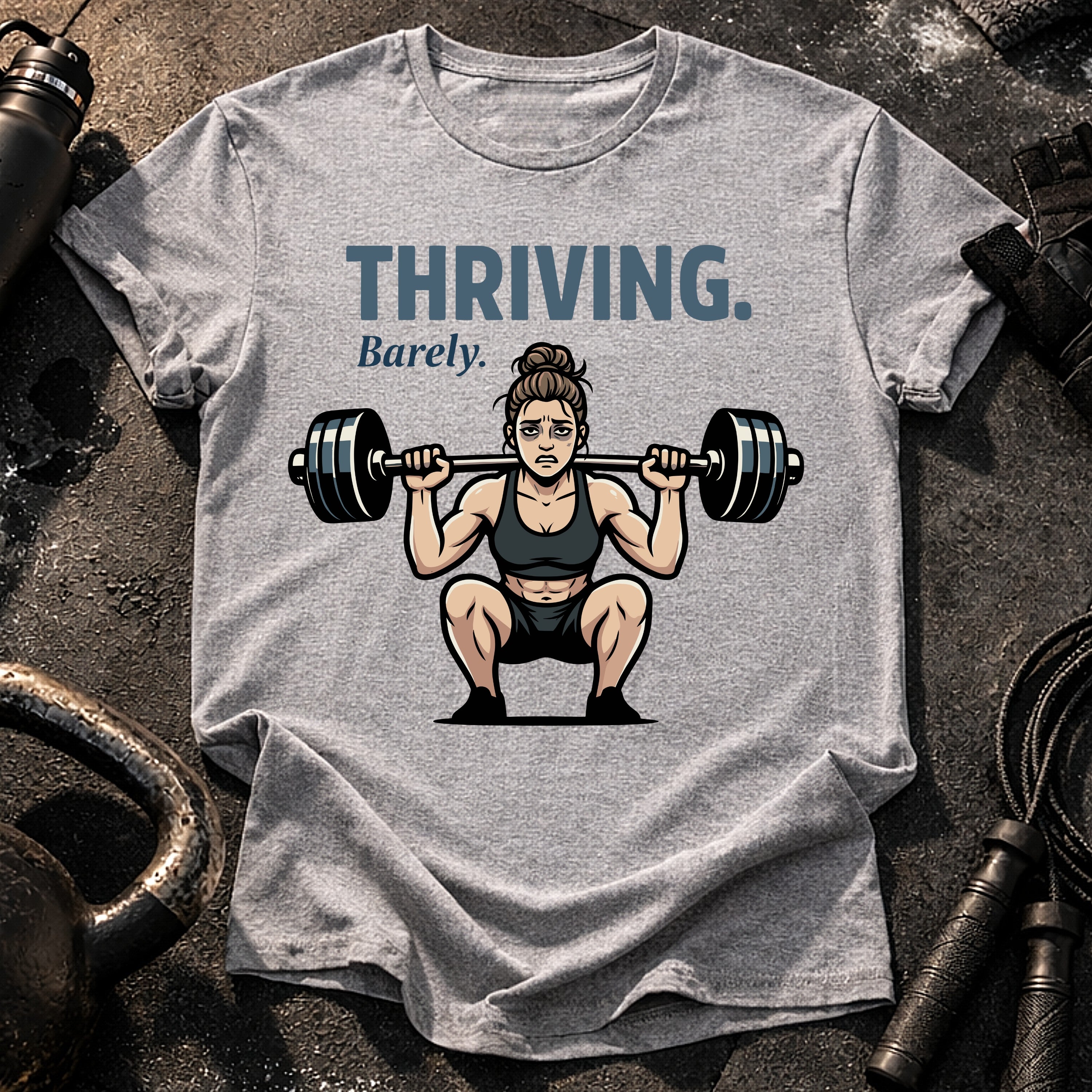 Thriving Barely Gym T-Shirt