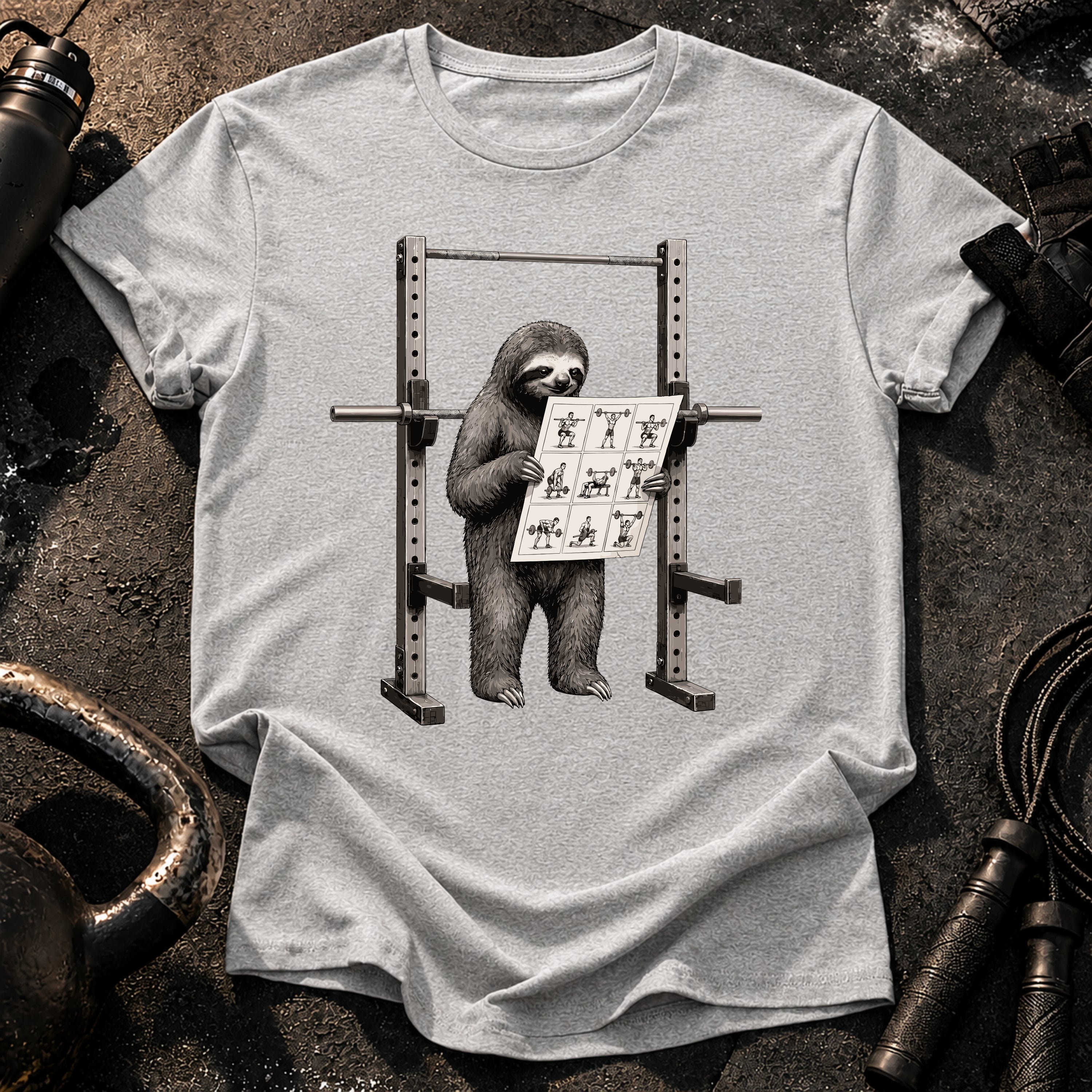 Sloth Workout Instructions T-Shirt