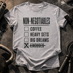 Non Negotiables Checklist T-Shirt