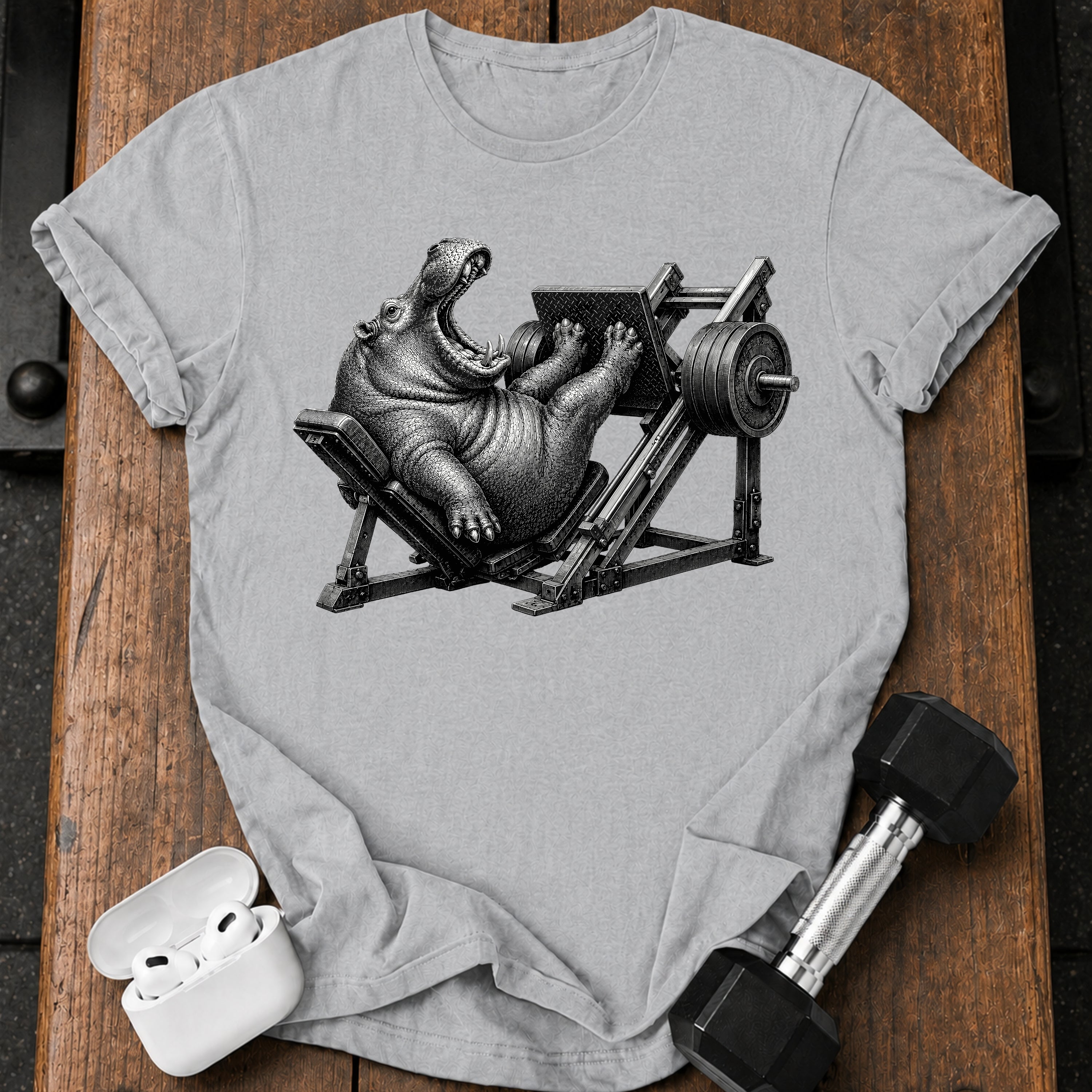 Hippo Leg Press T-Shirt