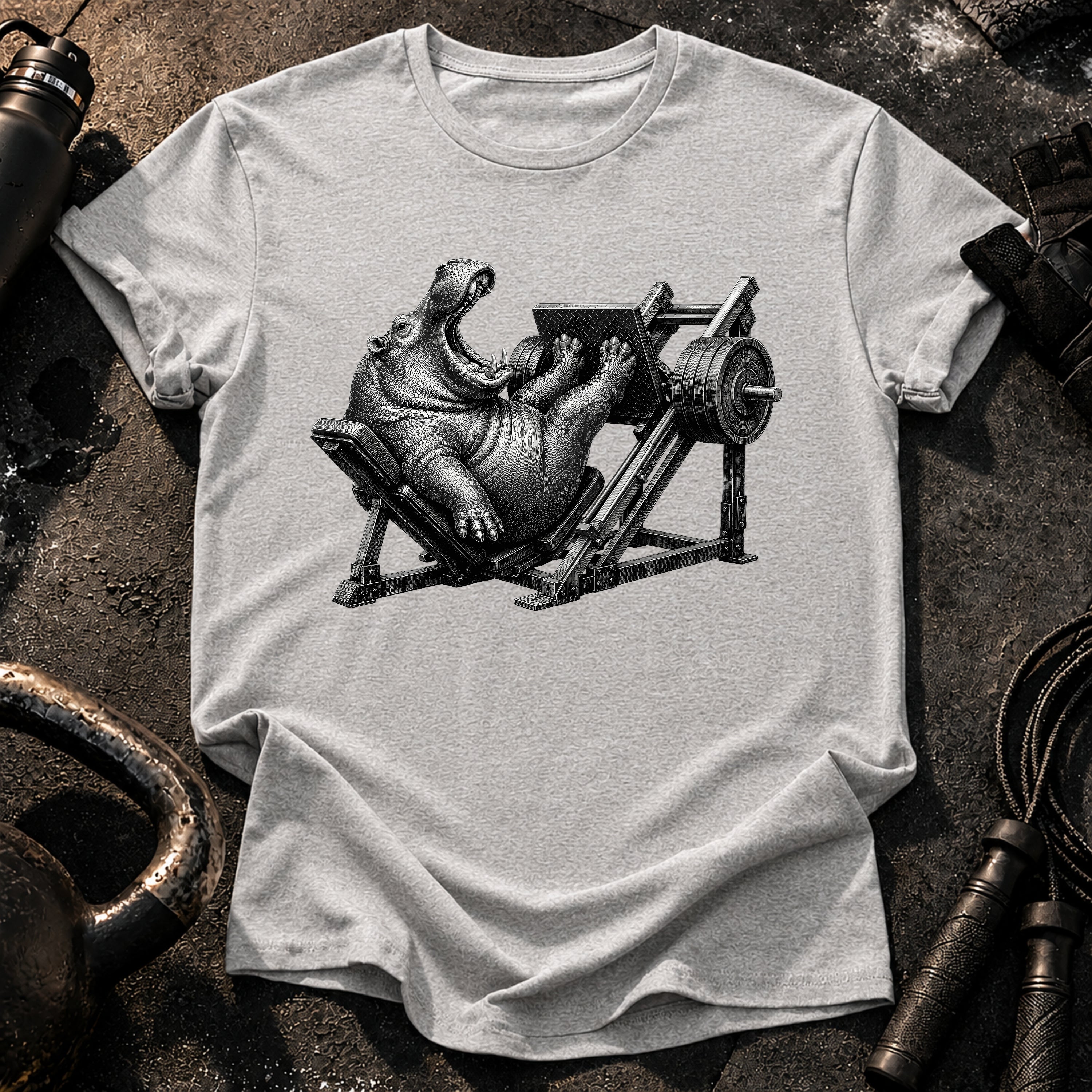 Hippo Leg Press T-Shirt
