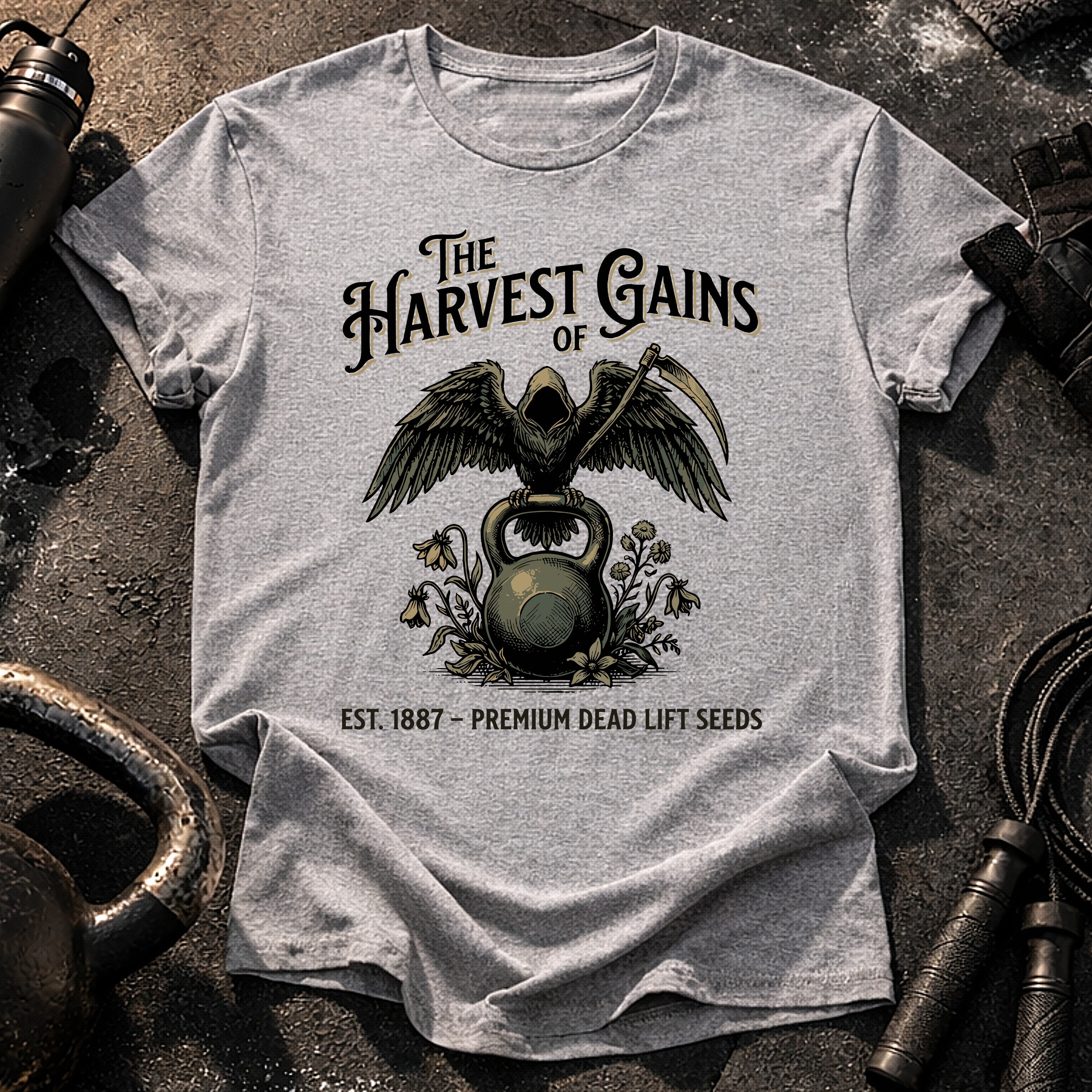 Harvest Gains Gothic T-Shirt