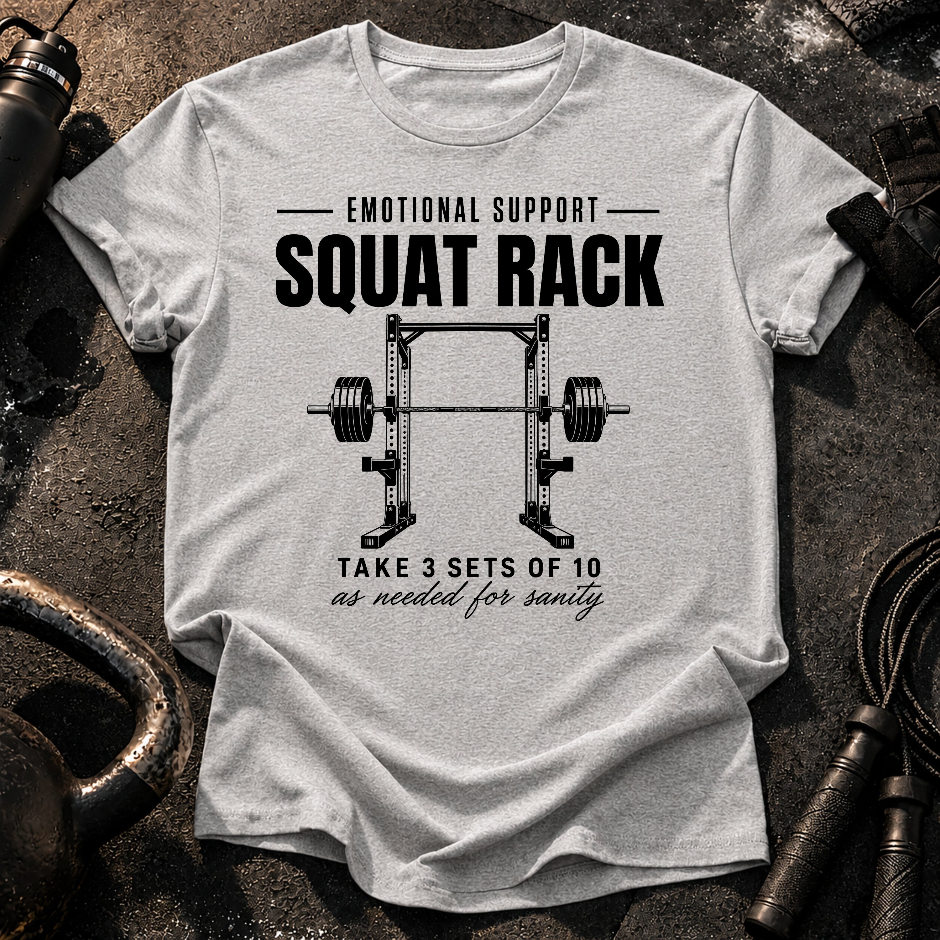 Emotional Support Squat Rack T-Shirt